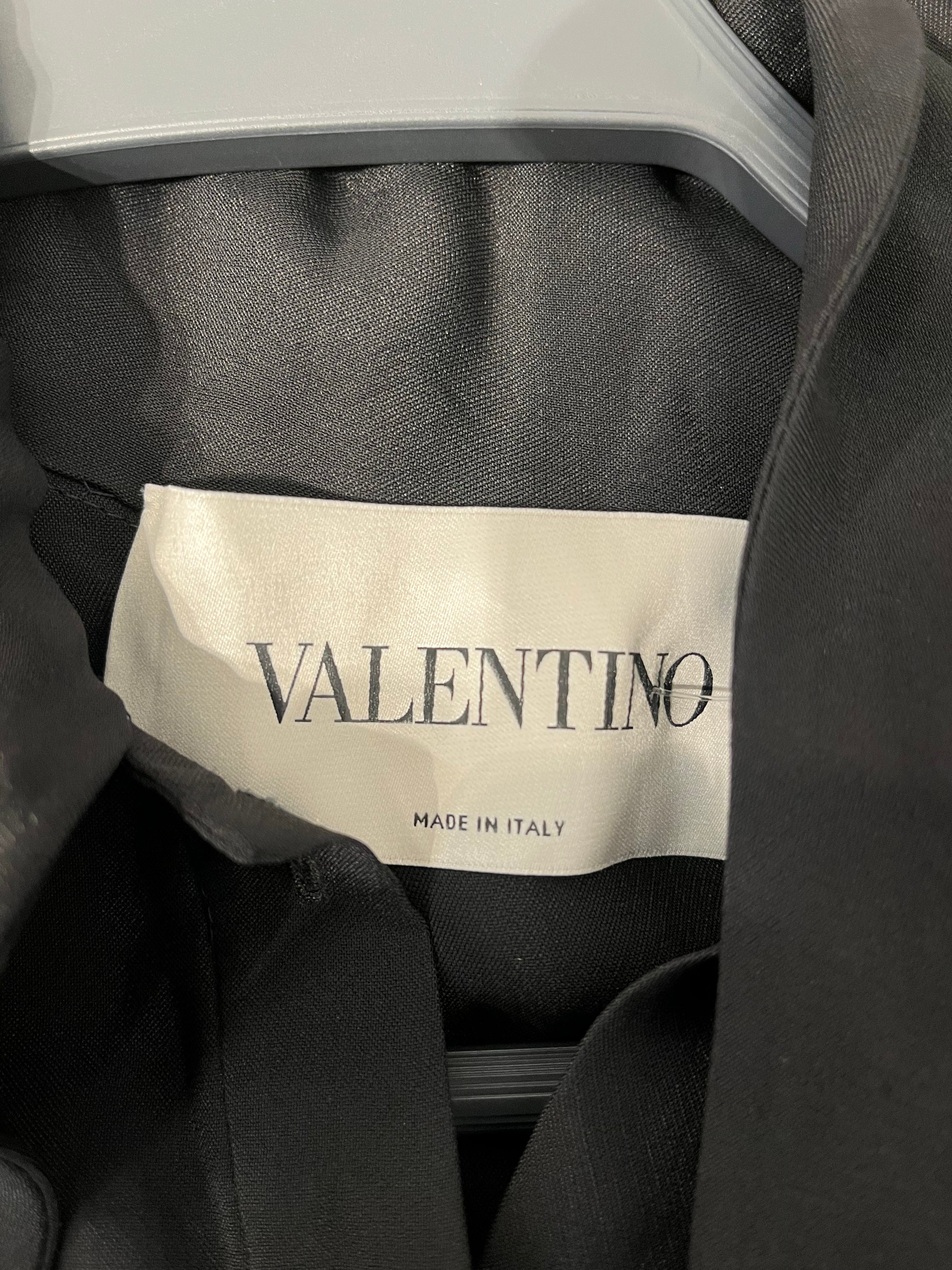 VALENTINO/LS Dress/36/Rayon/BLK/LOGO STRAP DRESS view 4