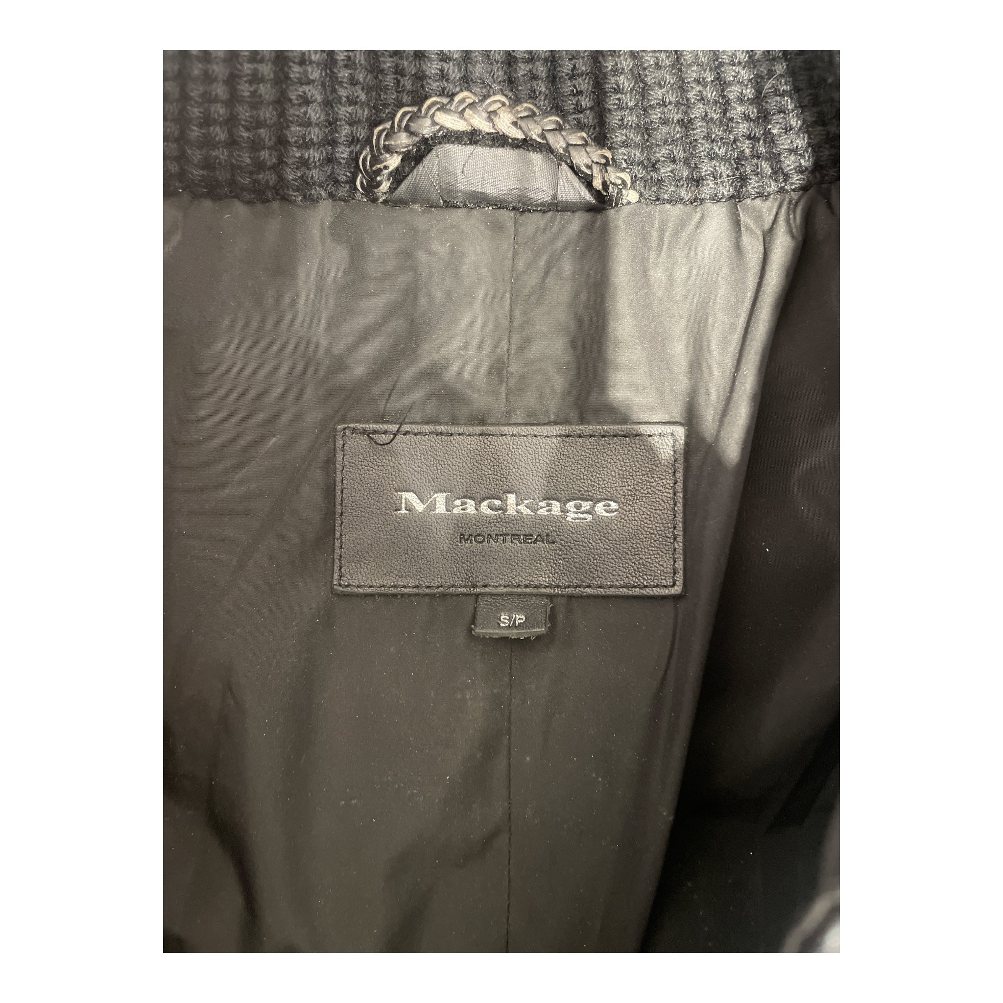 MACKAGE/Jacket/S/BLK/FUR LEATHER DOWN JACKET view 3