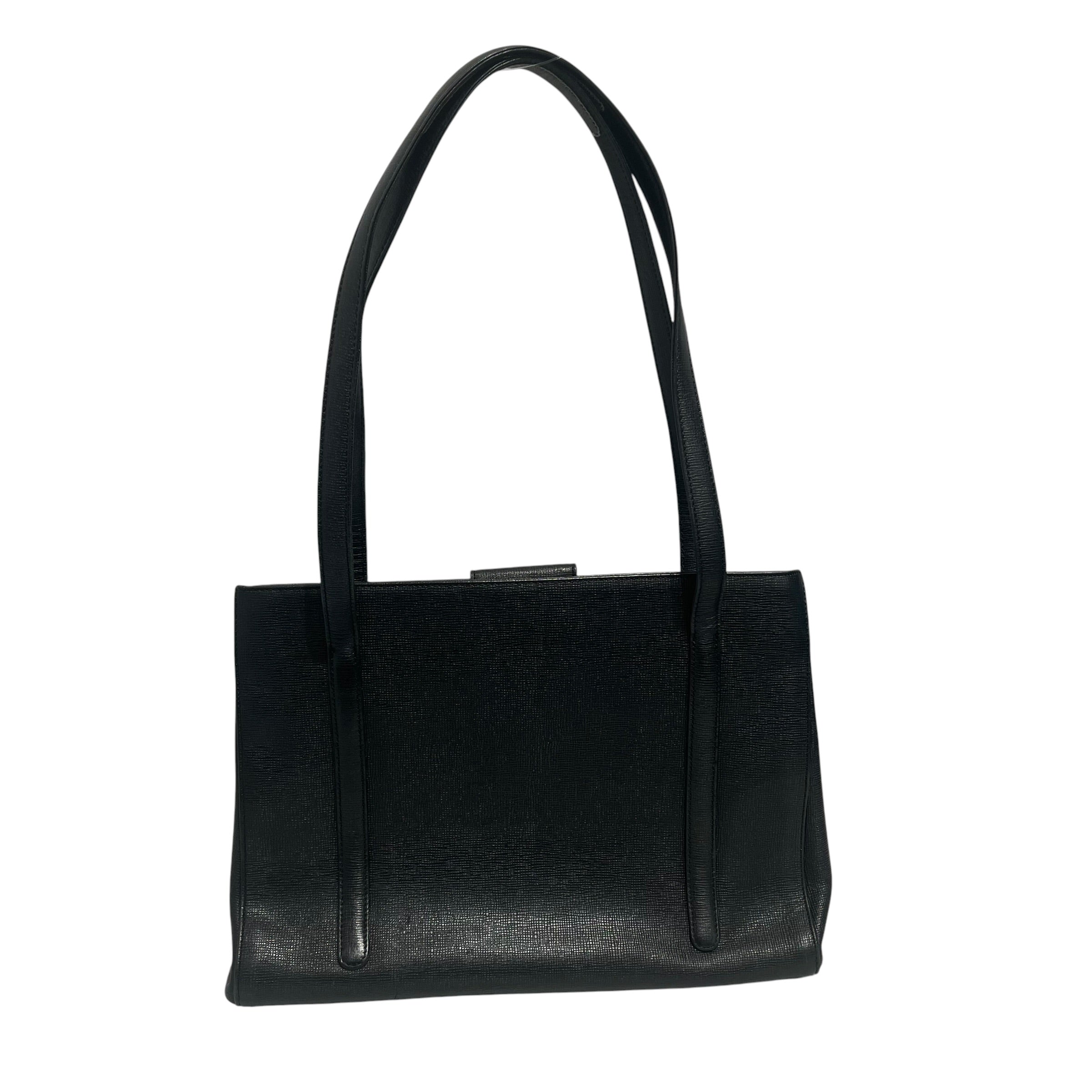 MCM/Hand Bag/Leather/BLK/gold hardware view 2