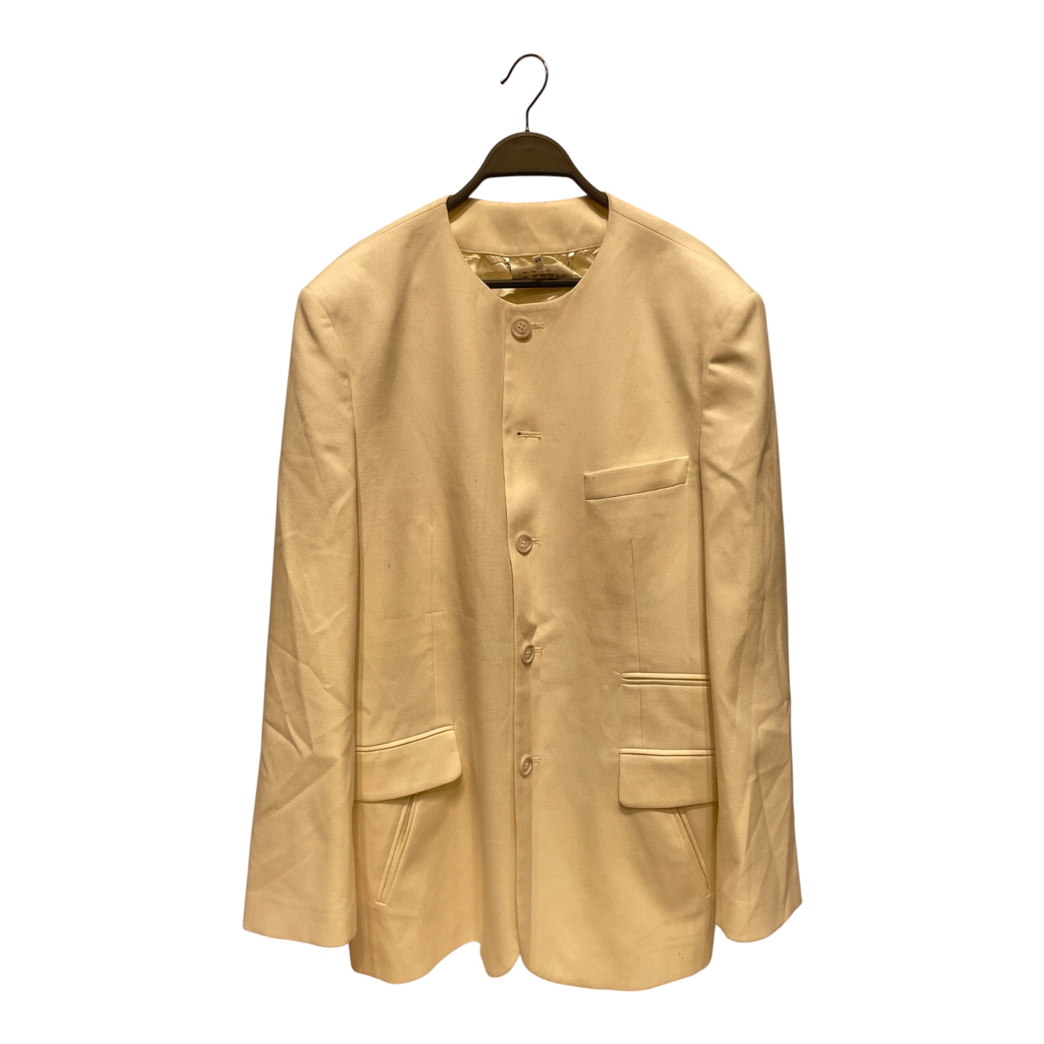 MM6/Jacket/48/Polyester/WHT/ROUNDED NECK BUTTON UP BLAZER view 1