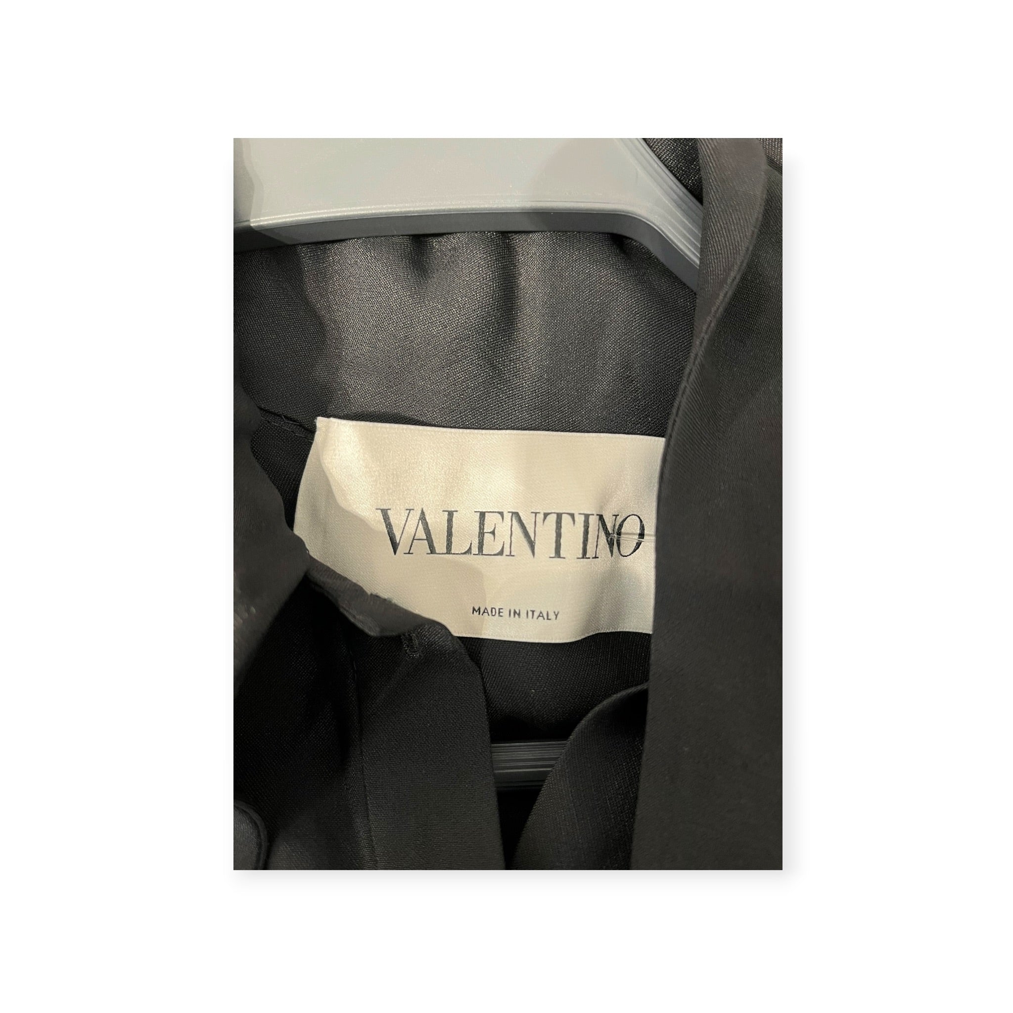 VALENTINO/LS Dress/36/Rayon/BLK/LOGO STRAP DRESS view 5