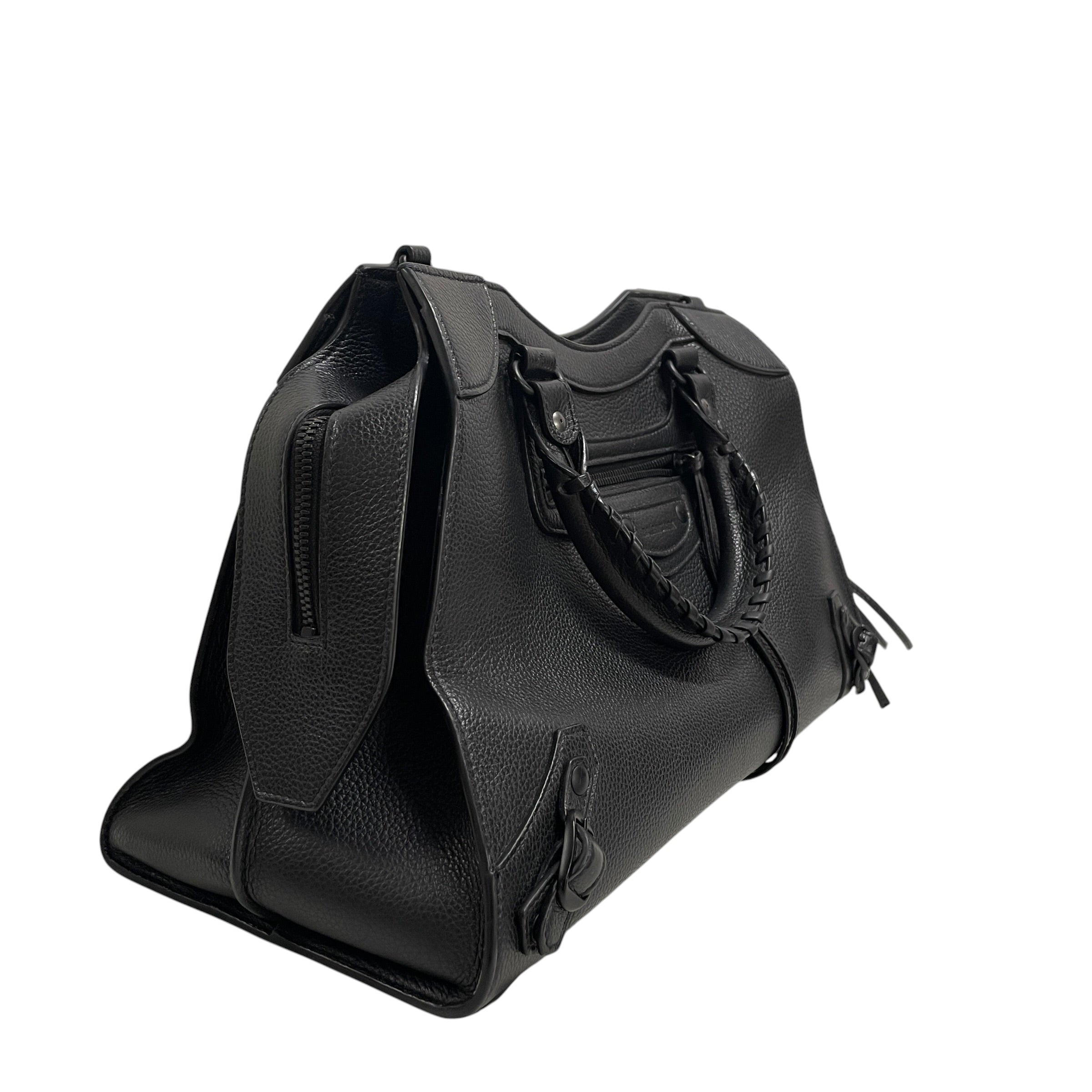 BALENCIAGA/Bag/Leather/BLK/MEDIUM CITY BAG view 3