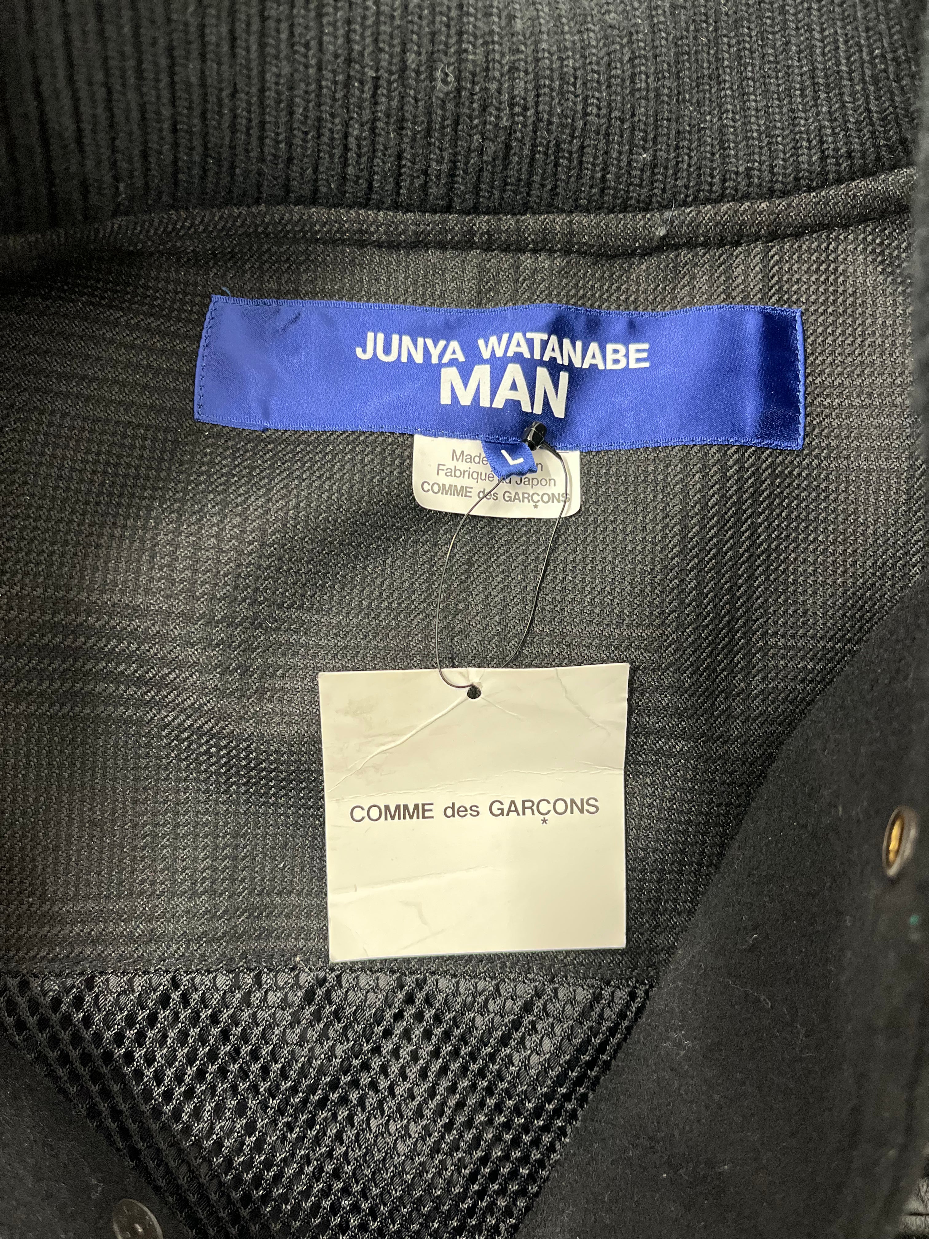 JUNYA WATANABE COMME des GARCONS MAN/Souvenir Jkt/L/Cotton/BLK/Border/BACK STRAP view 3