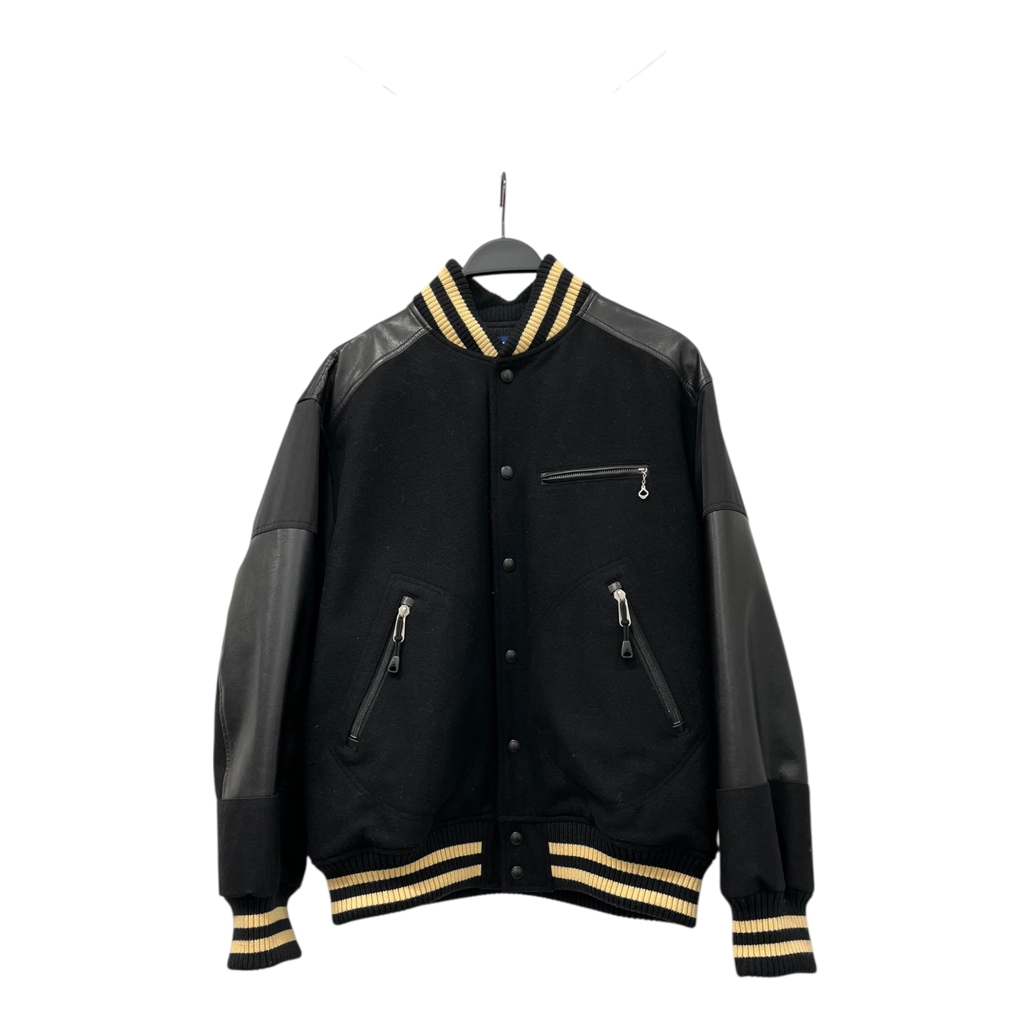 JUNYA WATANABE COMME des GARCONS MAN/Souvenir Jkt/L/Cotton/BLK/Border/BACK STRAP view 1