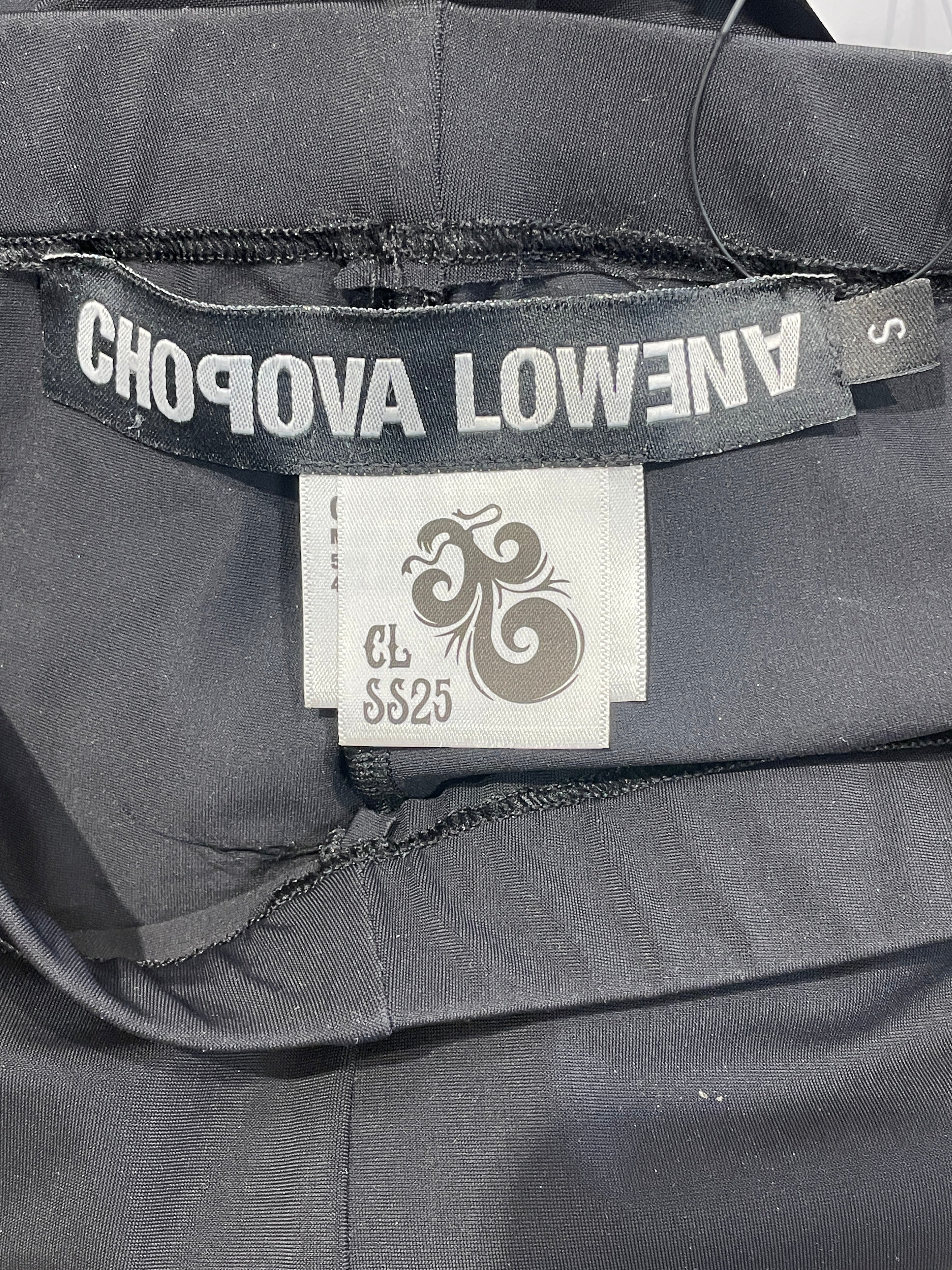 CHOPOVA LOWENA/Straight Pants/S/Polyester/BLK/FLARE BOTTOMS view 3