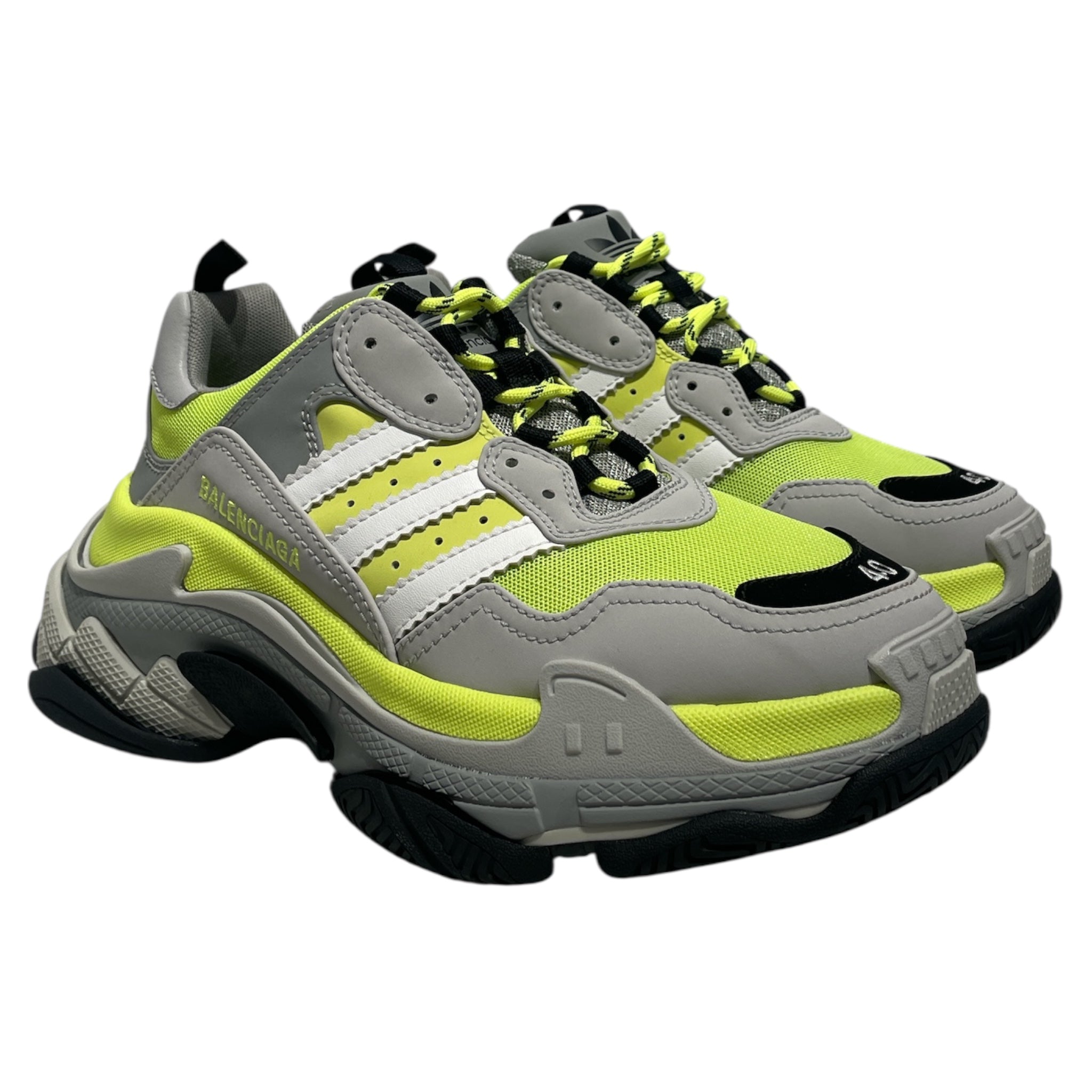 BALENCIAGA/adidas/Low-Sneakers/US 7/Cotton/MLT/Triple S view 1