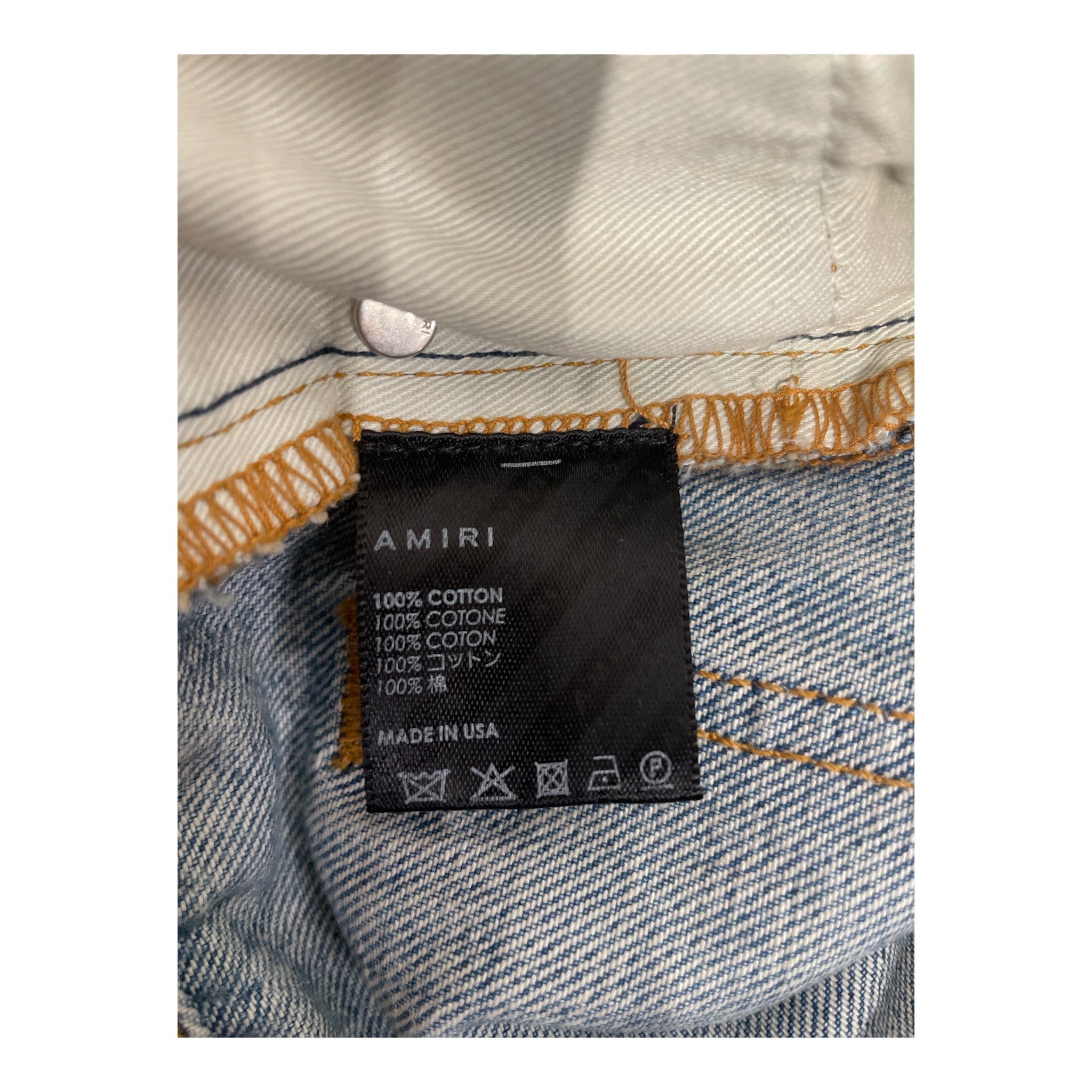 AMIRI/Pants/29/Cotton/BLU/BAGGY CARGO JEANS view 4