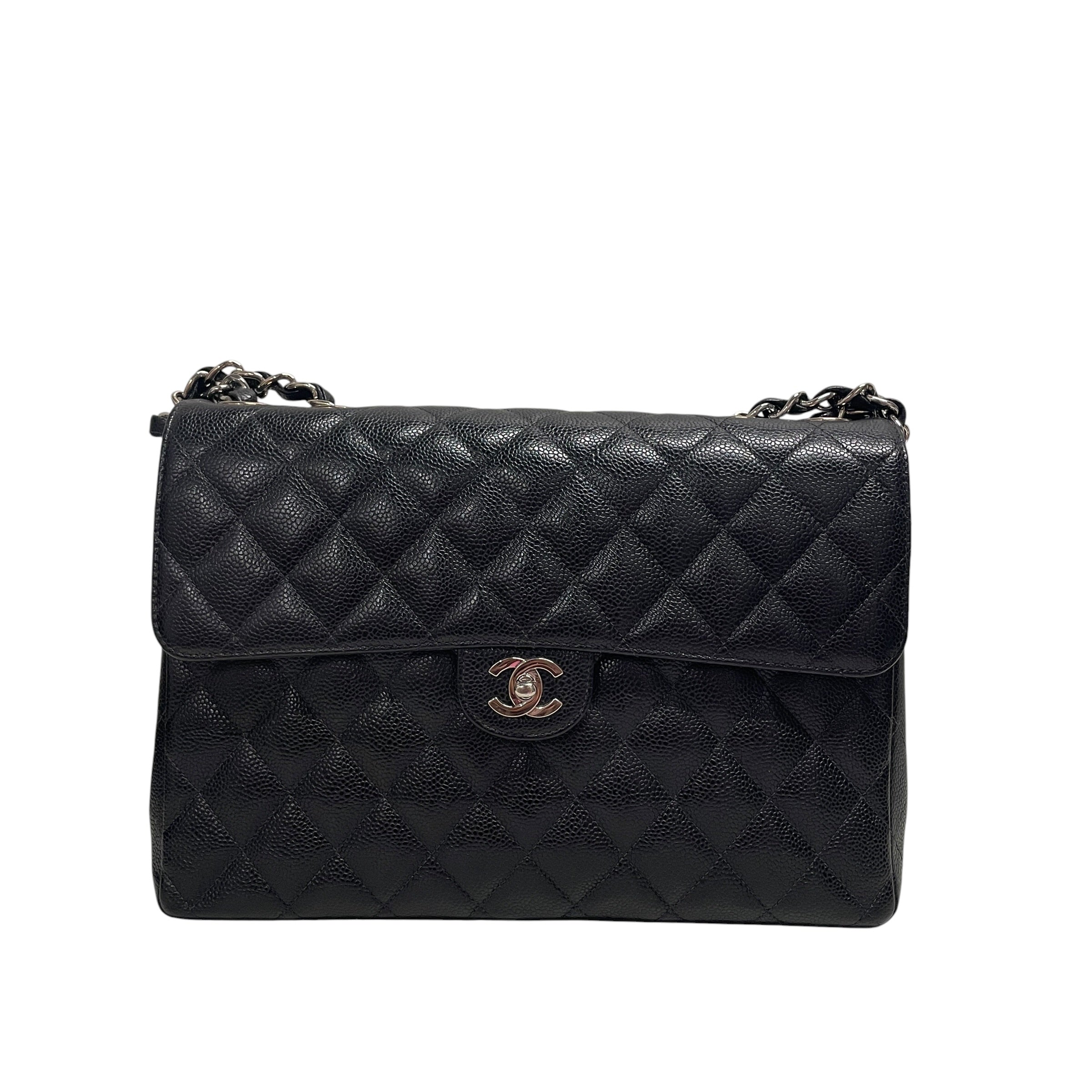 CHANEL/Bag/Leather/BLK/caviar jumbo view 1