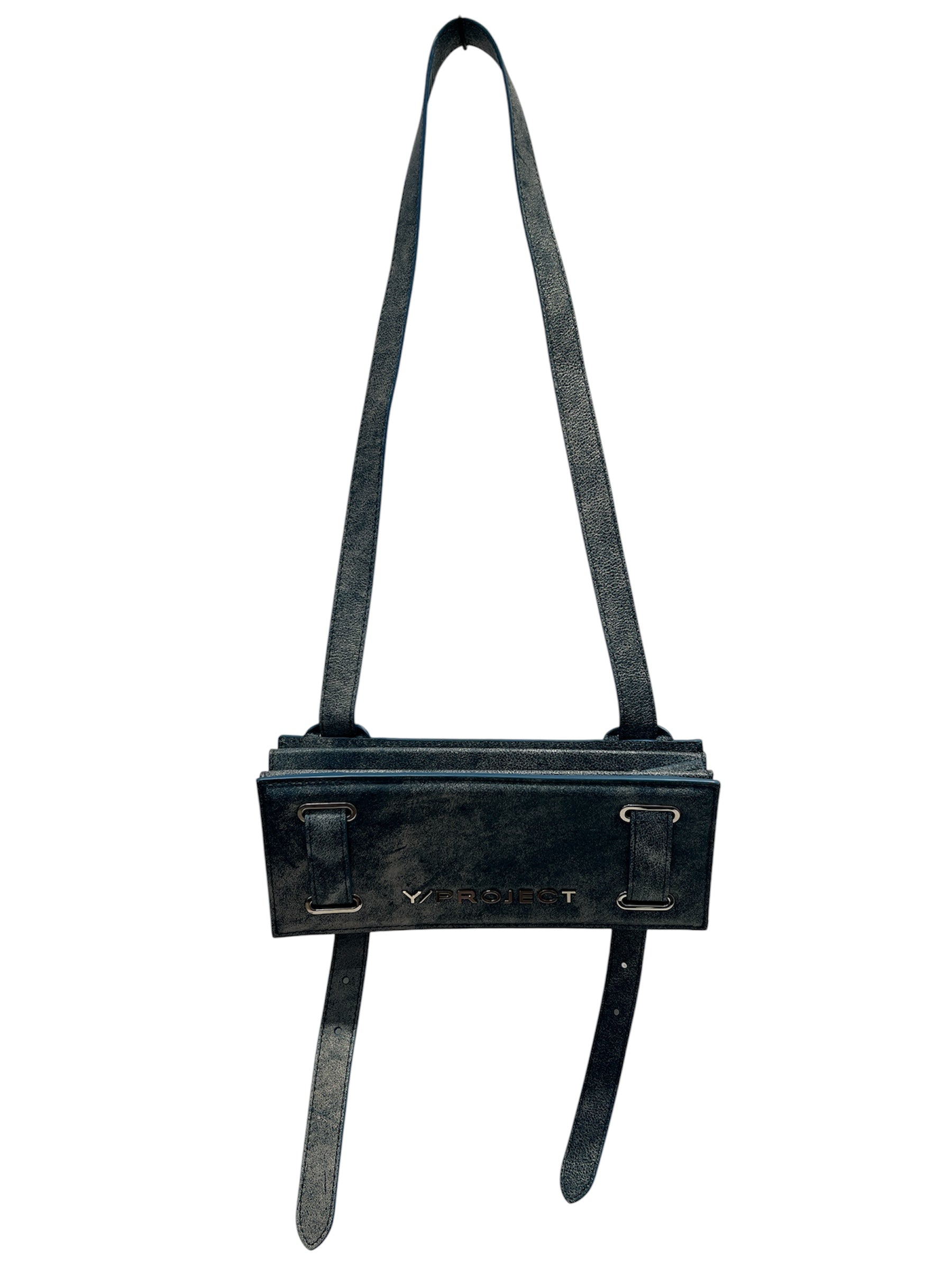 Y/PROJECT/Cross Body Bag/IDG/ACCORDIONBAGEDENIMCOLOR view 1