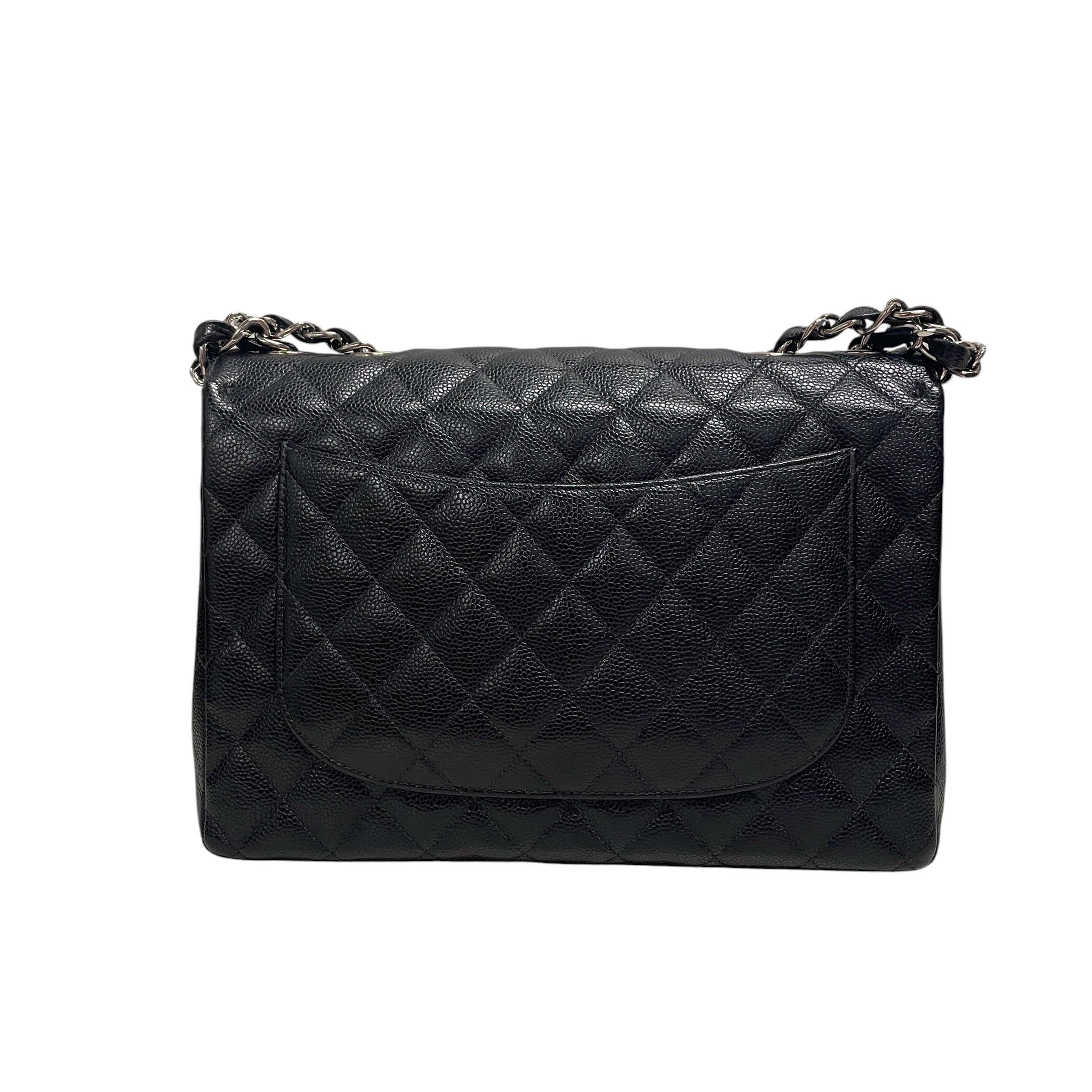 CHANEL/Bag/Leather/BLK/caviar jumbo view 2