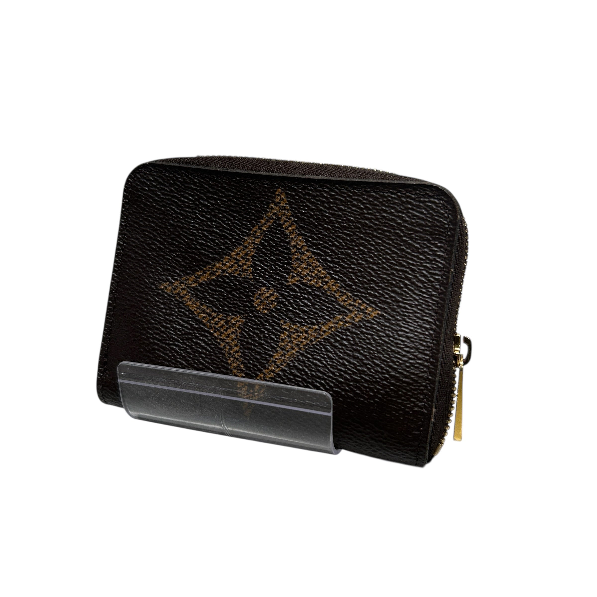 LOUIS VUITTON/Pouch/Leather/BRW/LV LOGO STAMP view 1