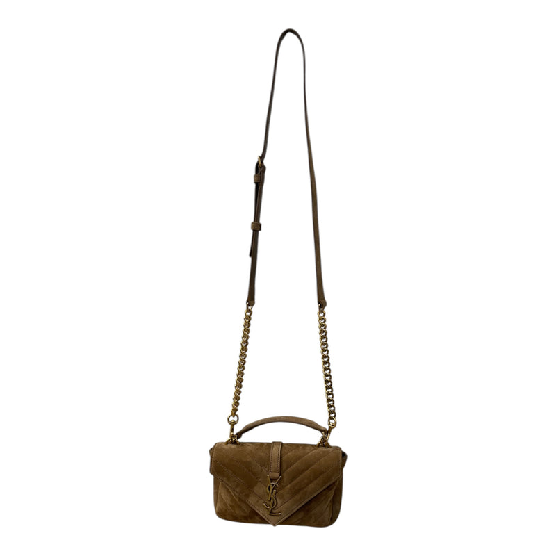 YVES SAINT LAURENT/Clutch Bag/OS/Suede/BEG/