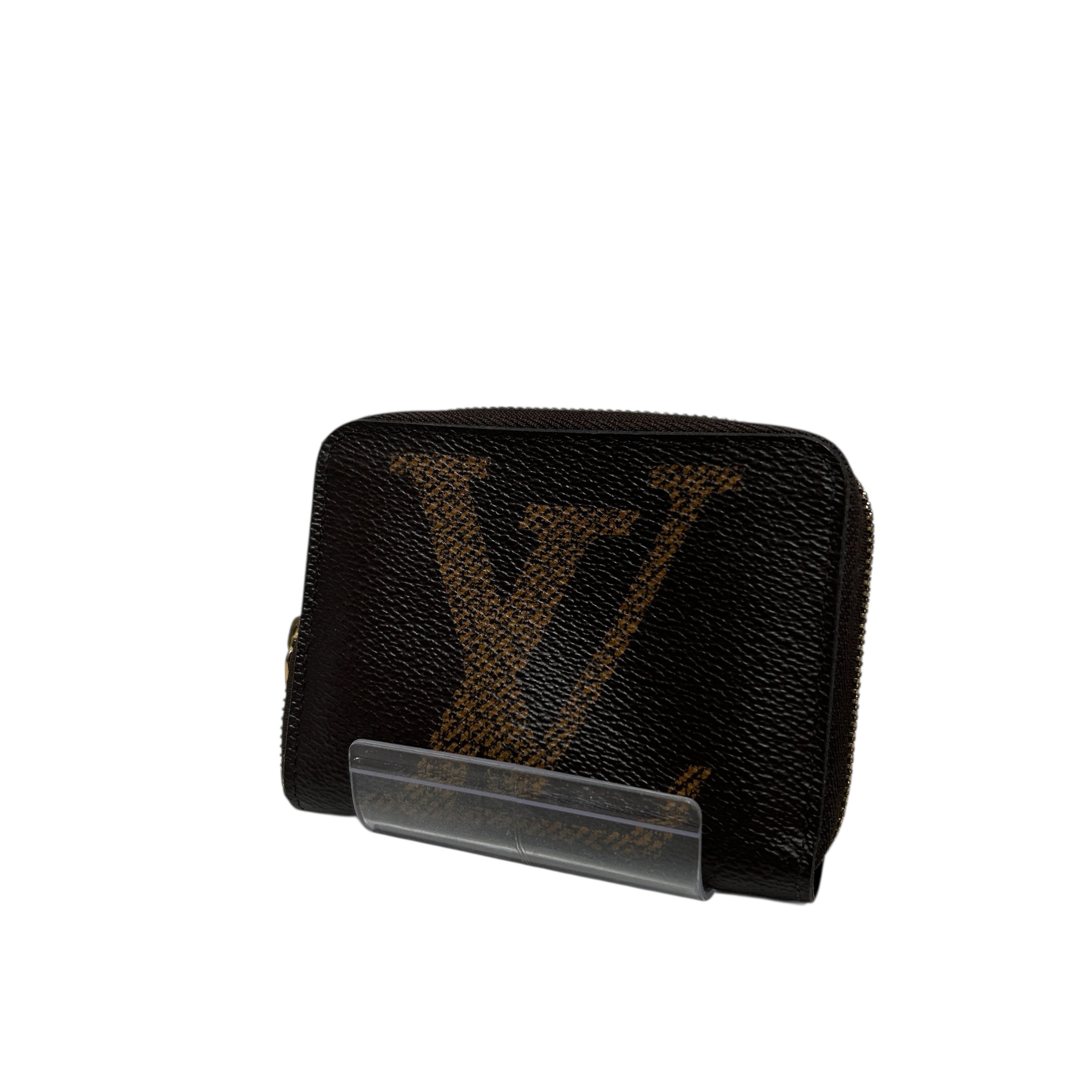 LOUIS VUITTON/Pouch/Leather/BRW/LV LOGO STAMP view 2