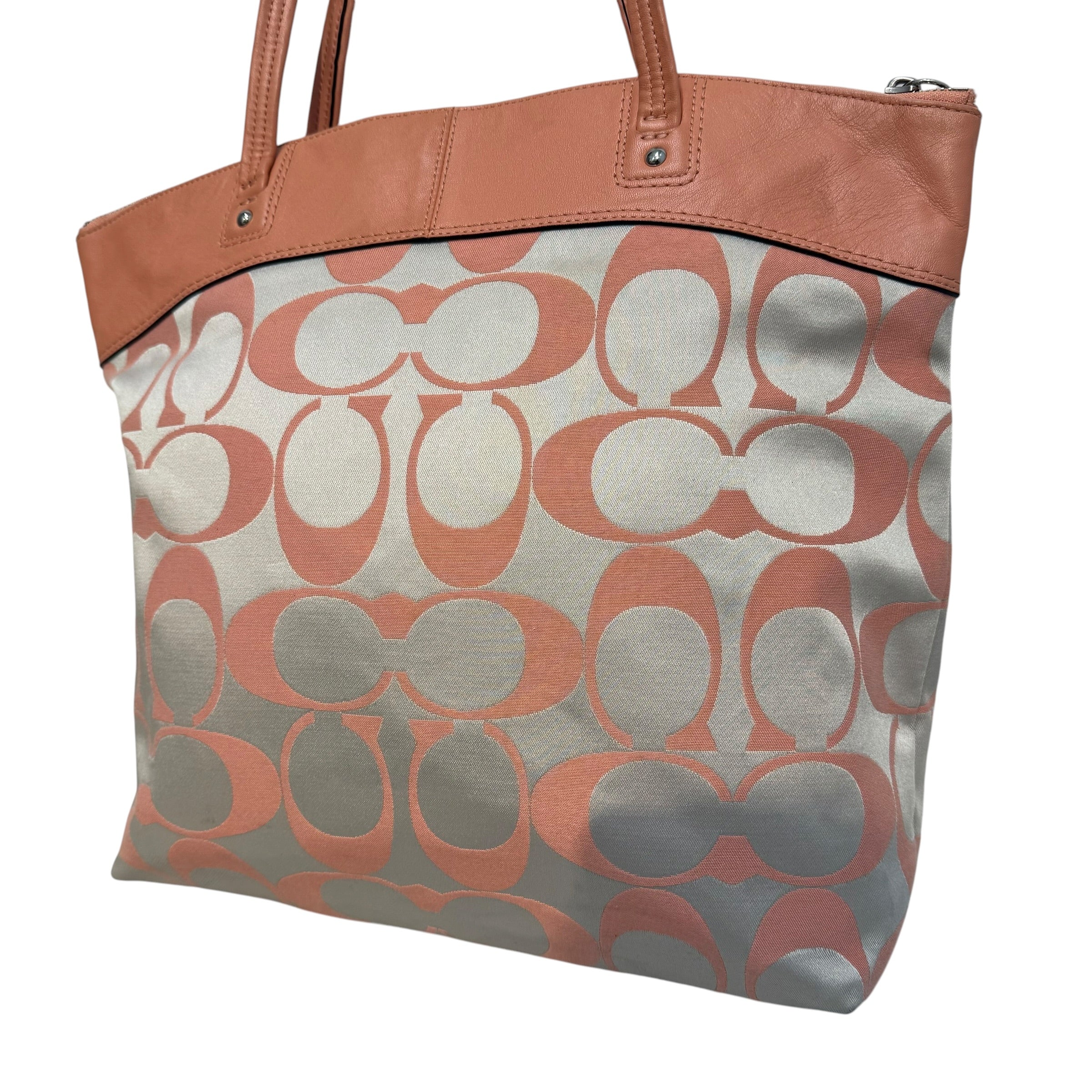 COACH/Bag/Monogram/Nylon/PNK/PInk tote view 4