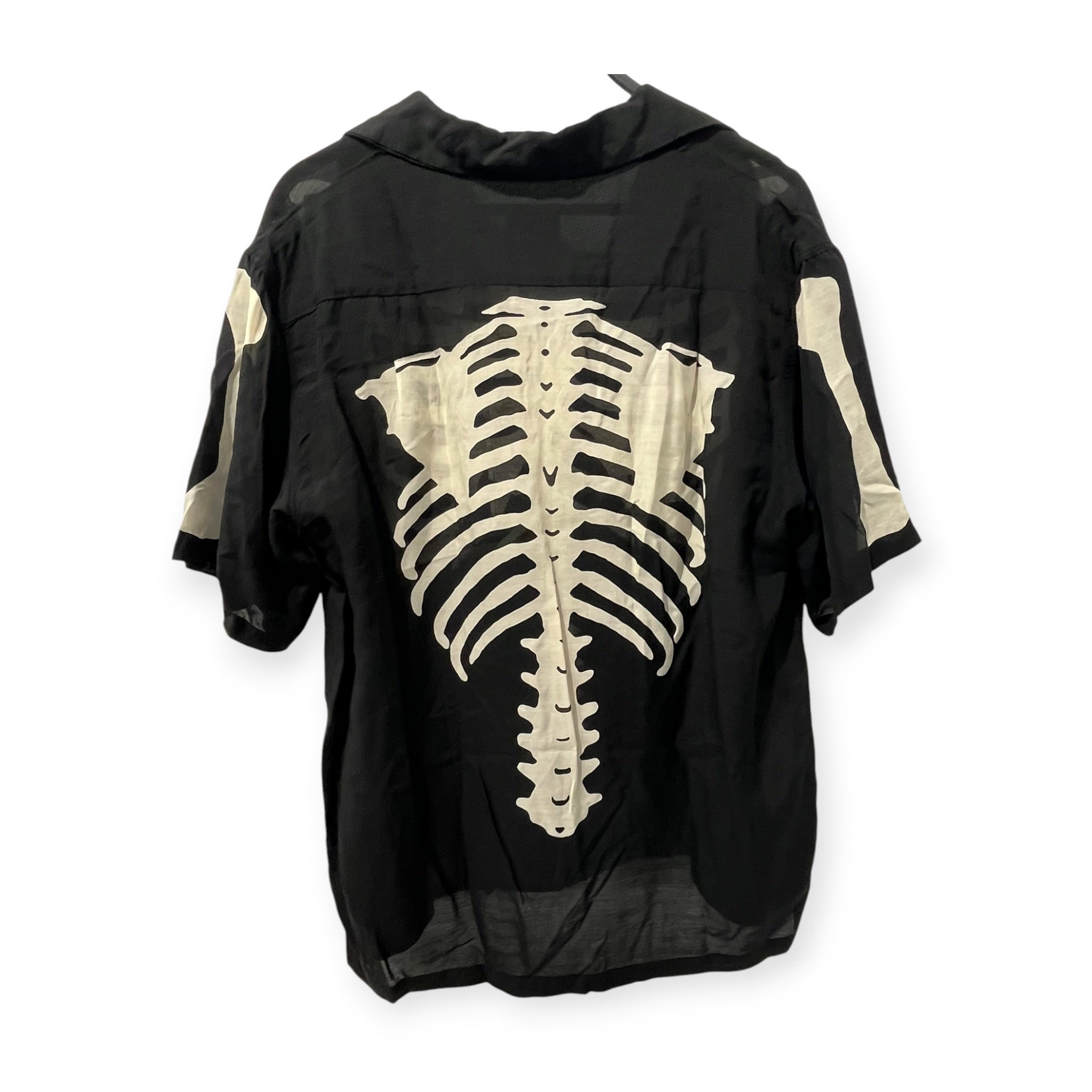 KAPITAL/SS Shirt/4/BLK/Graphic/SKELETON CUPRO SS SHIRT view 2