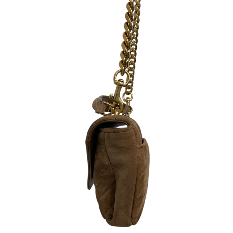YVES SAINT LAURENT/Clutch Bag/OS/Suede/BEG/