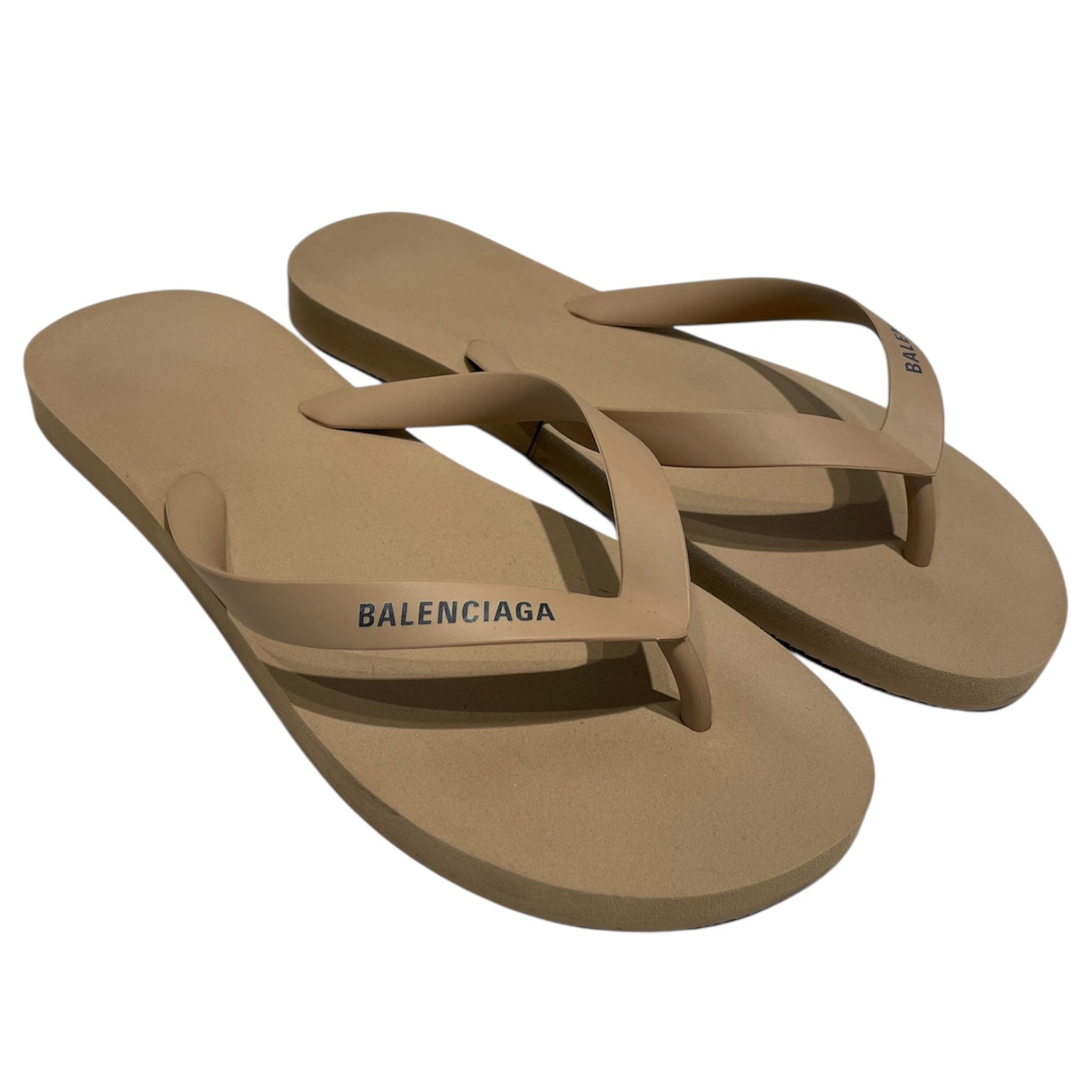 BALENCIAGA/Sandals/US 7.5/BEG/LOGO THONG view 1