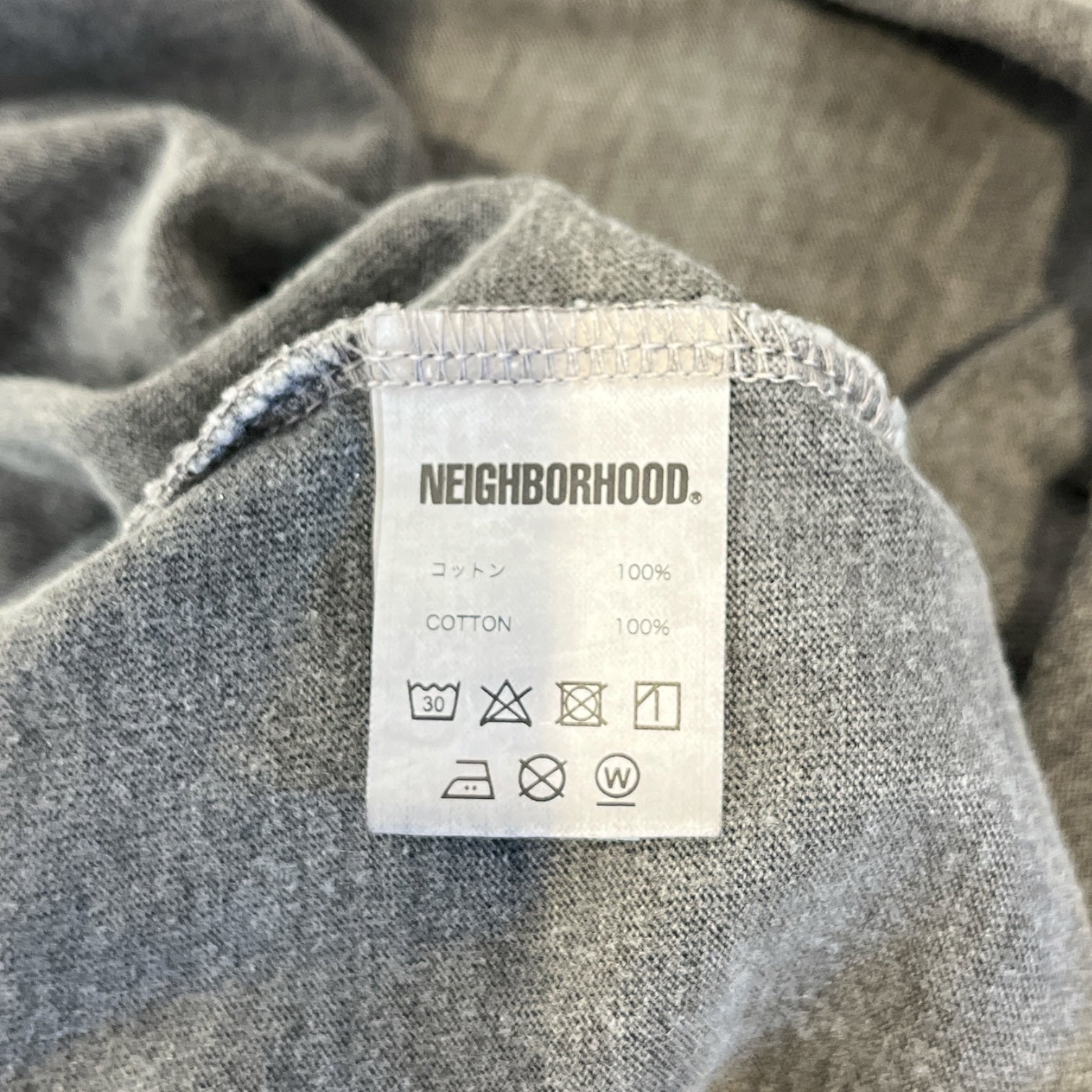 NEIGHBORHOOD/T-Shirt/M/Cotton/GRY/capn crunch red font logo view 4