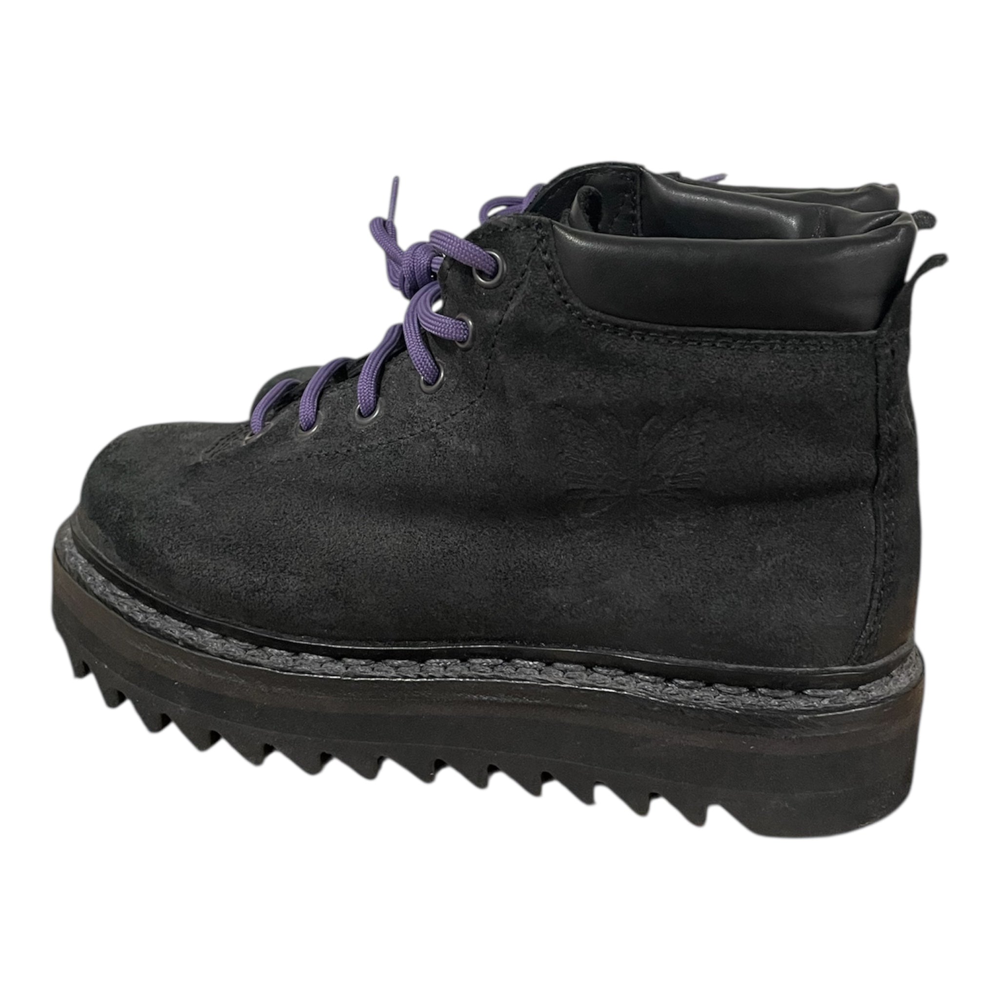 Needles/Biker Boots/EU 37/Suede/BLK/purple laces view 2