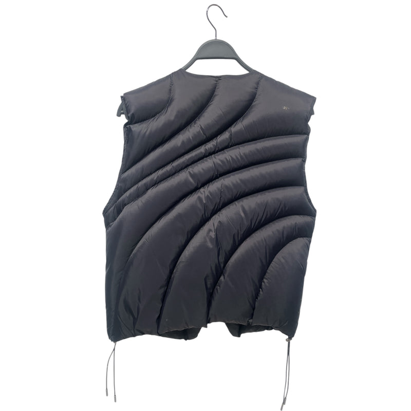 HELIOT EMIL/Puffer Vest/XL/Nylon/BLK/Layered Down Puffer vest