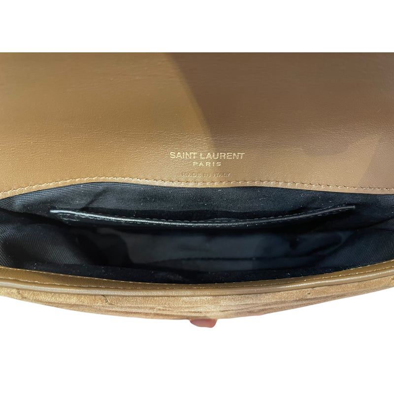 YVES SAINT LAURENT/Clutch Bag/OS/Suede/BEG/