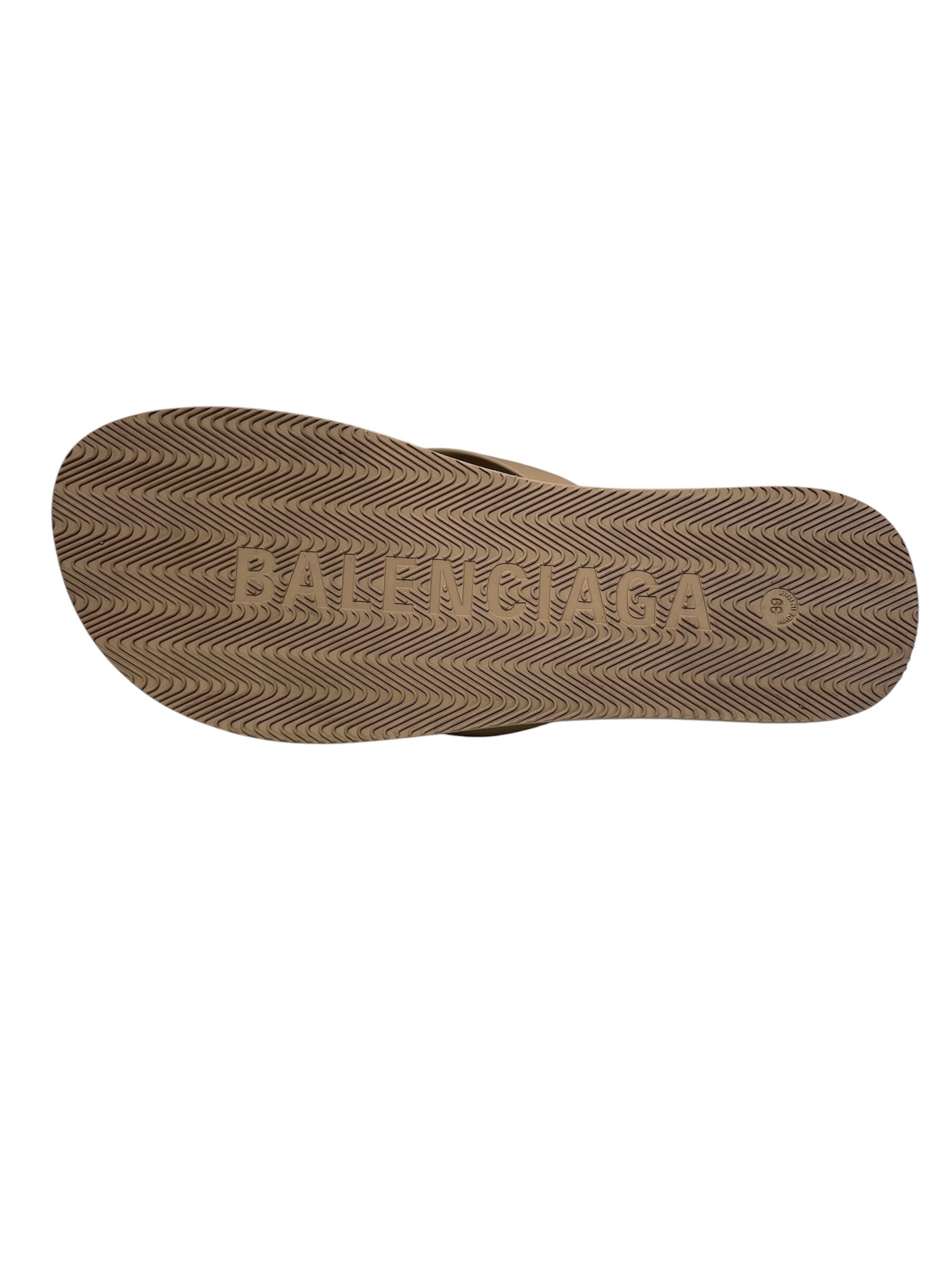 BALENCIAGA/Sandals/US 7.5/BEG/LOGO THONG view 4