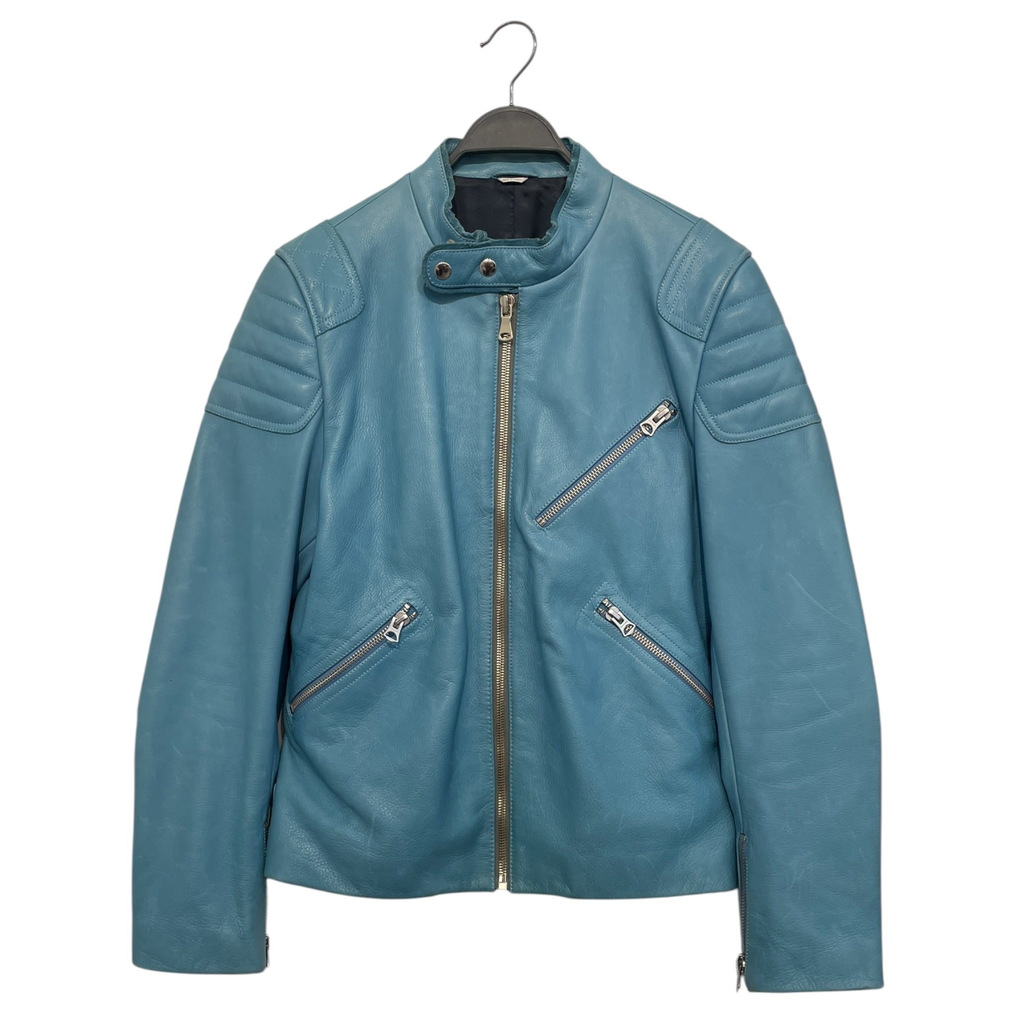 Acne Studios/Leather Jkt/52/Leather/BLU/Oscar leather baby blue view 1
