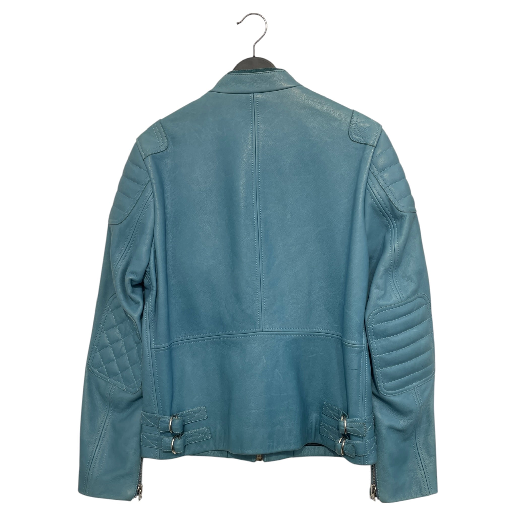 Acne Studios/Leather Jkt/52/Leather/BLU/Oscar leather baby blue view 2