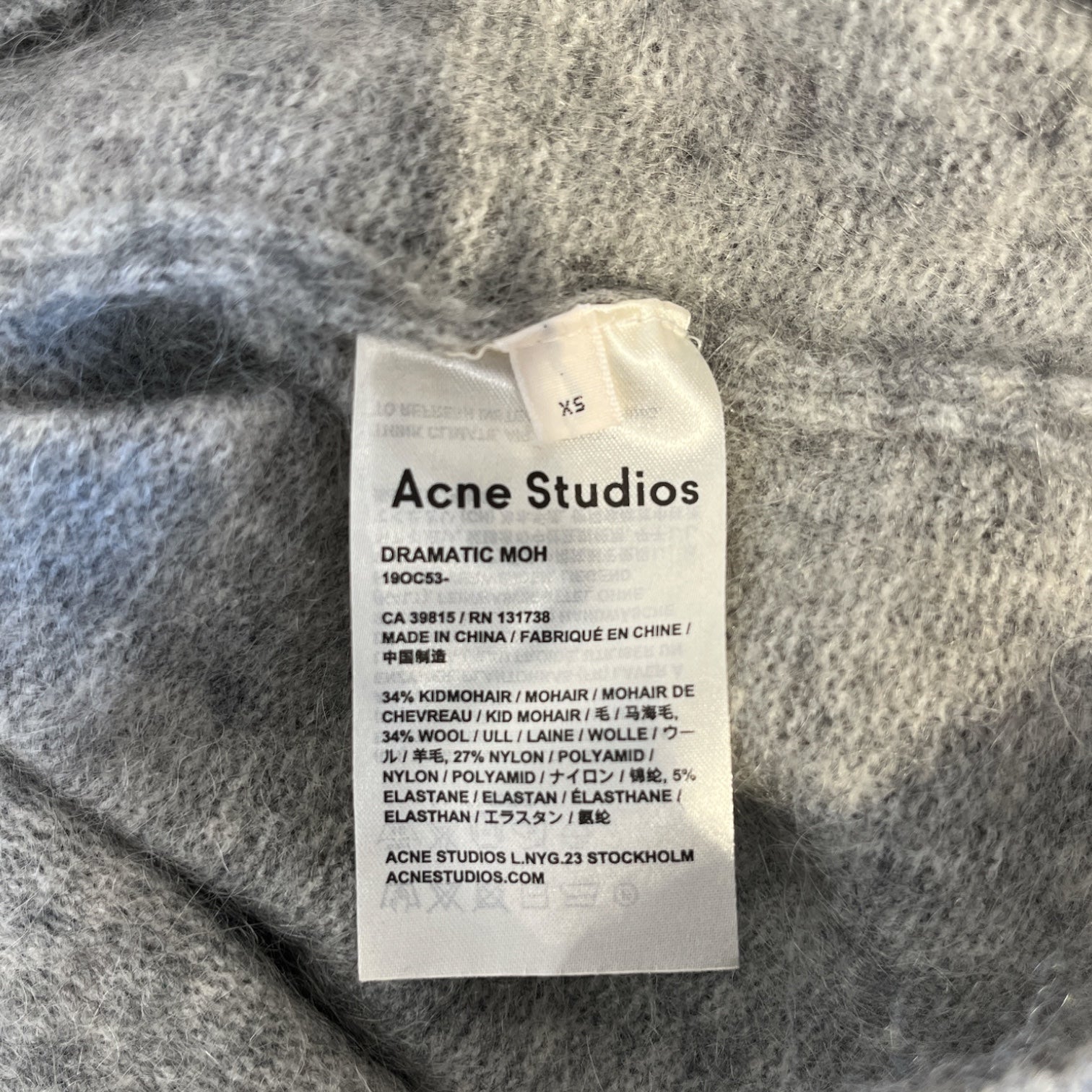 Acne Studios/Sweater/XS/Mohair/SLV/mohair knit sweater view 4