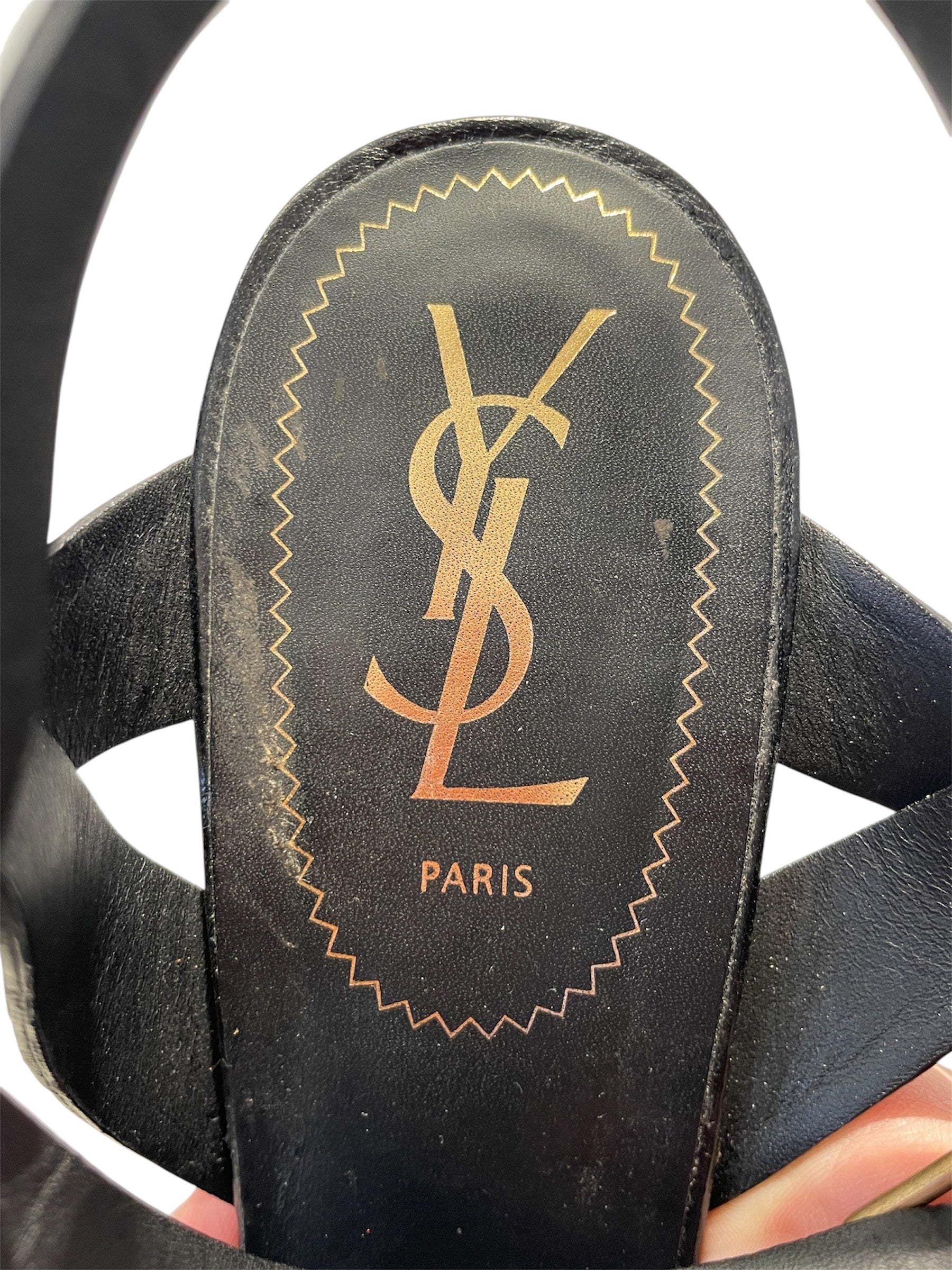 YVES SAINT LAURENT/Heels/EU 41/BLK/Tribute Platform view 3