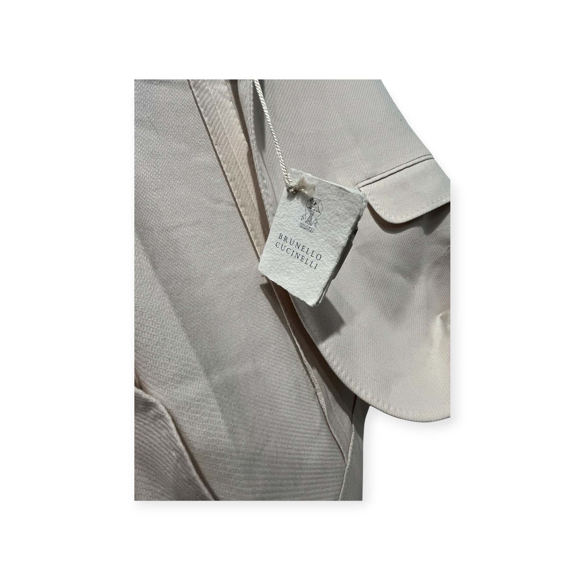 BRUNELLO CUCINELLI/Tailored Jkt/50/CRM/CUPRO BLAZER BNWT view 5