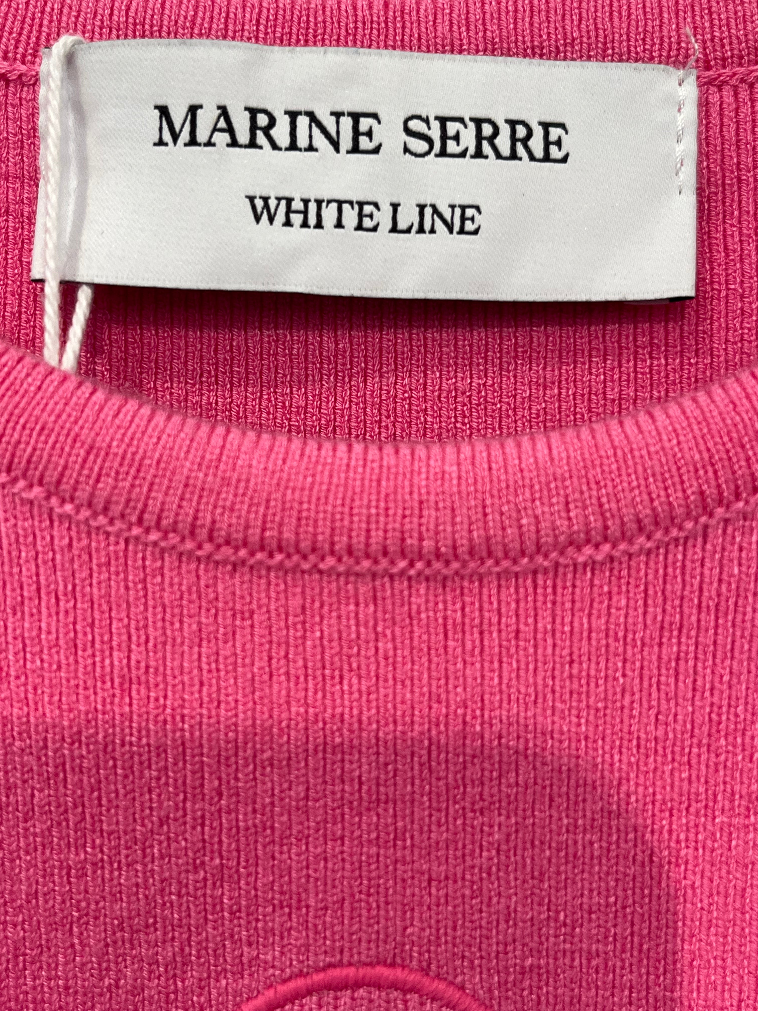 MARINE SERRE/SL Blouse/S/Cotton/PNK/COREKNITTEDTANKTOP view 4