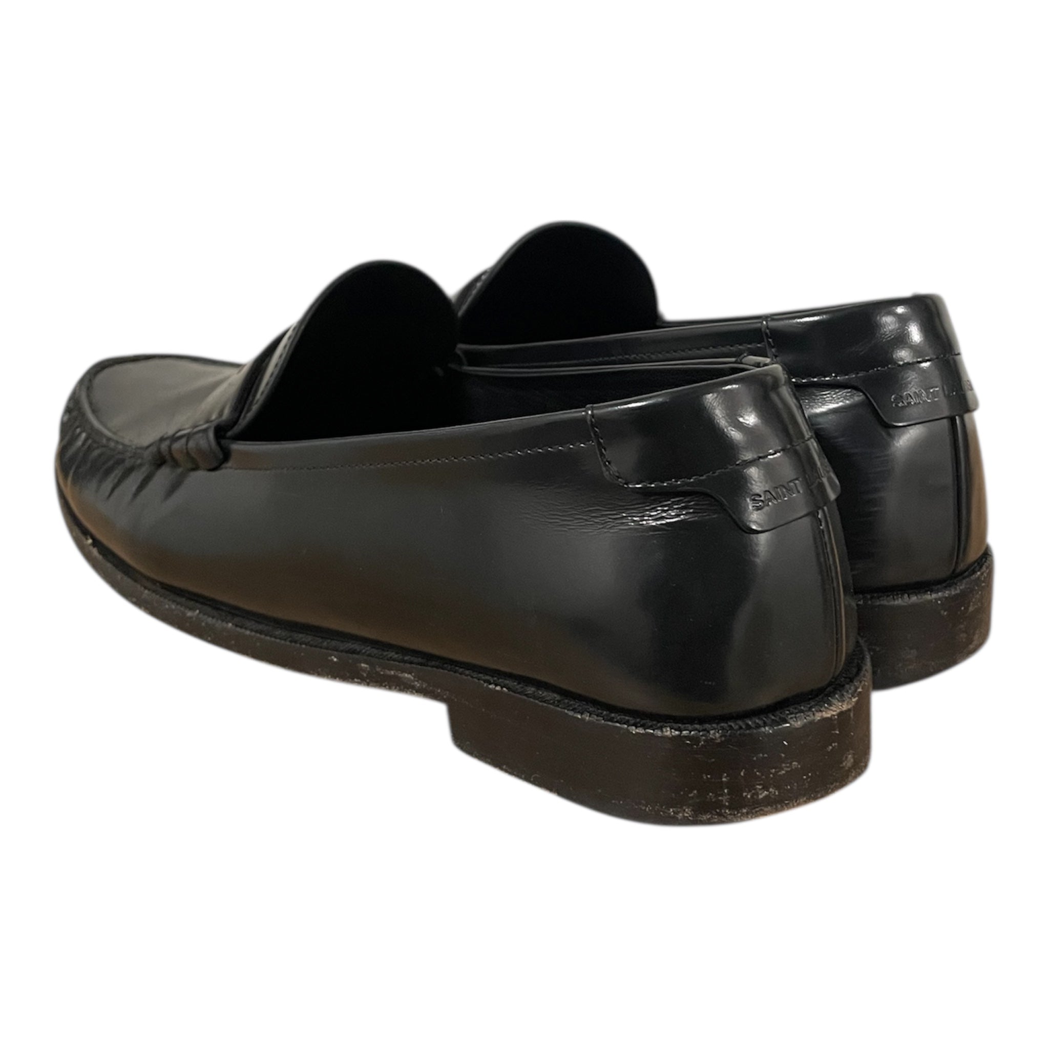 SAINT LAURENT/Loafers/EU 45/Leather/BLK/DE 703741 45 view 2