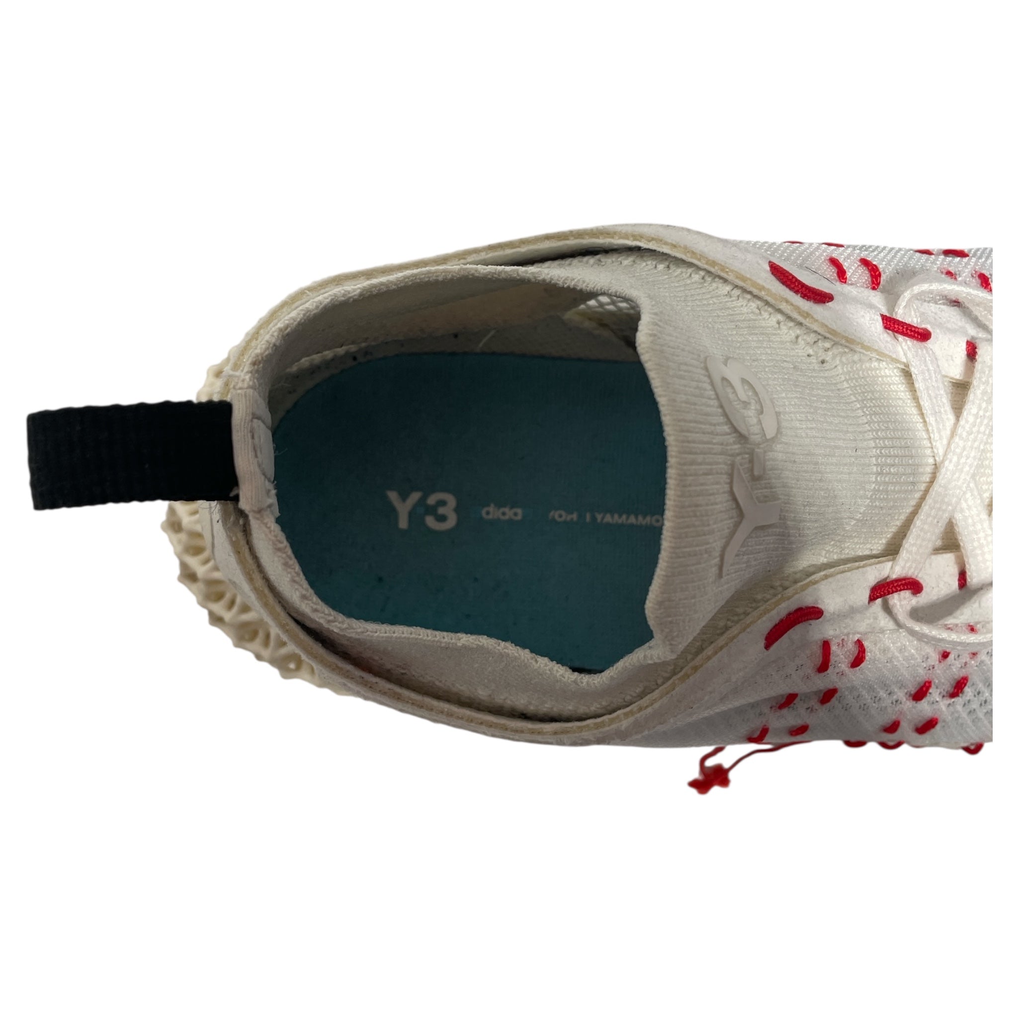 Y-3/Low-Sneakers/US 8/Polyester/WHT/Y-3 RUNNER 4D HALO SHOES view 3