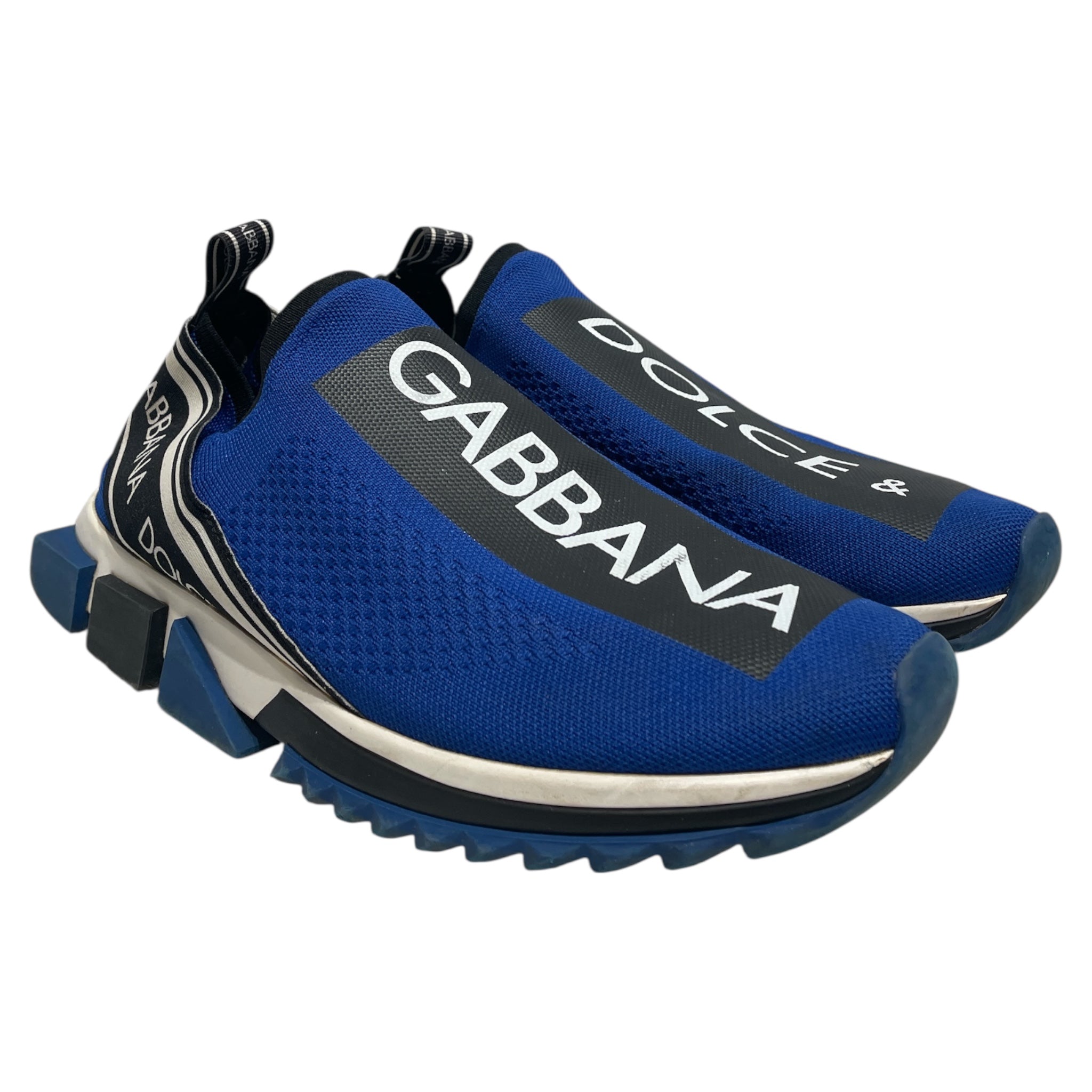 DOLCE&GABBANA/Low-Sneakers/US 11.5/Cotton/BLU/sorrento sneaker view 1