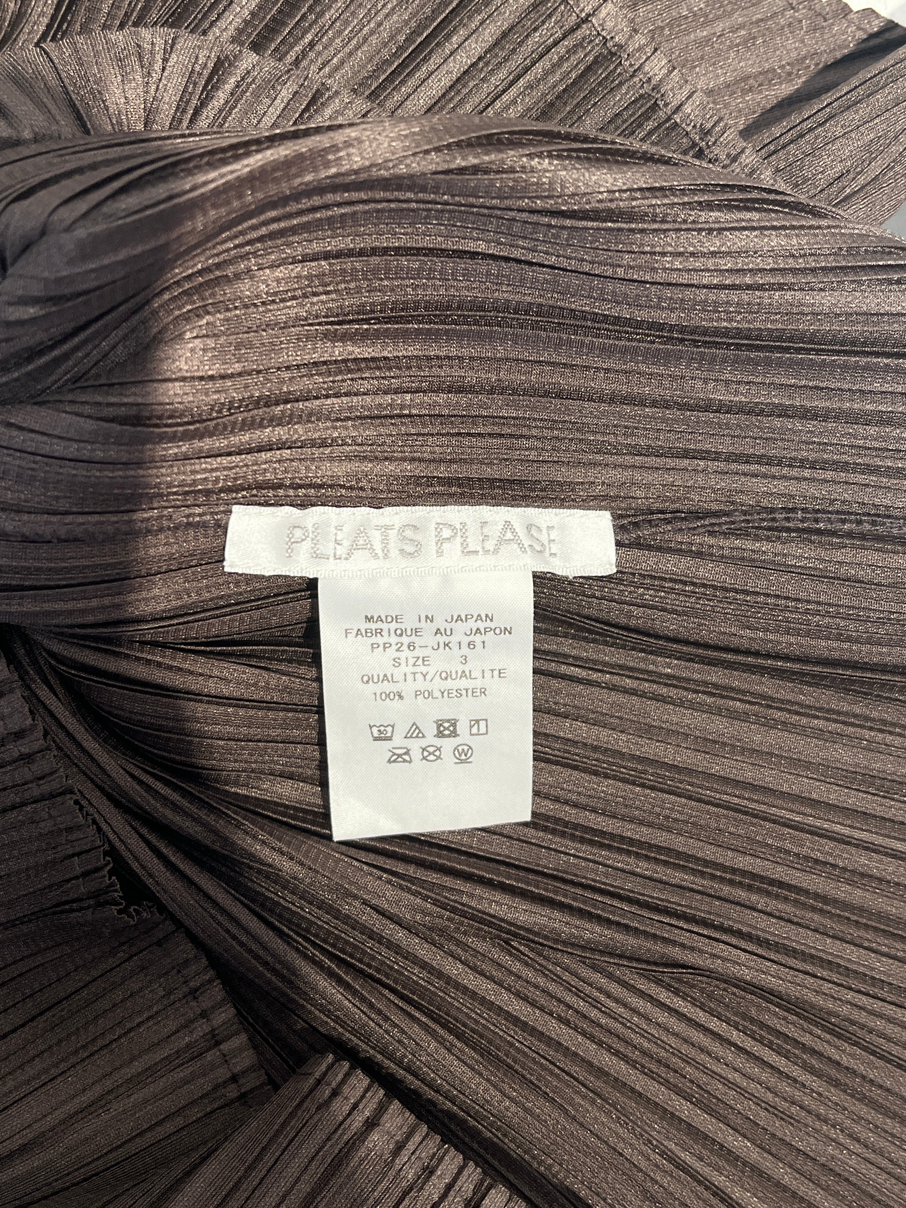 PLEATS PLEASE ISSEY MIYAKE/Blouse/3/Polyester/BRW/TANKTOP view 3