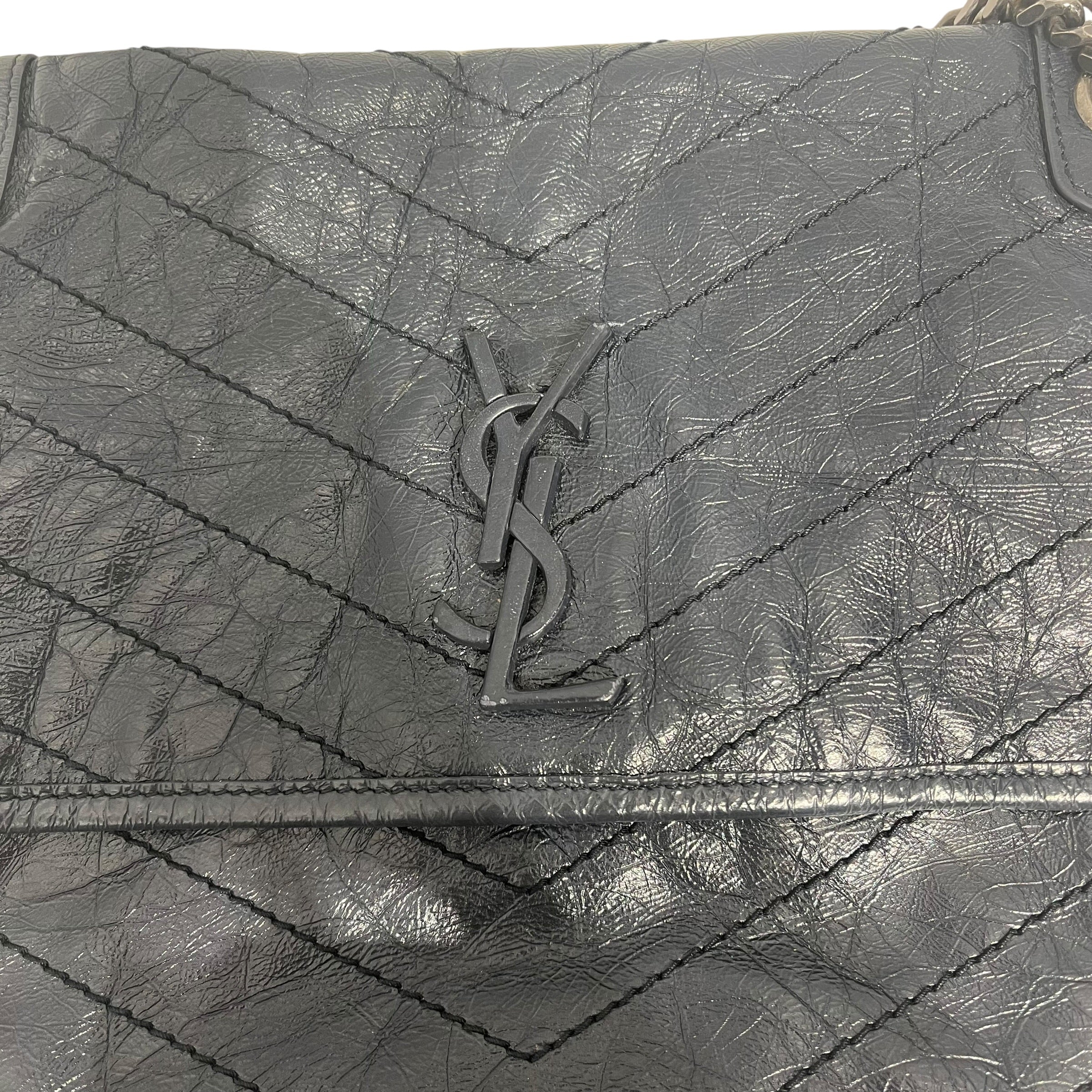 YVES SAINT LAURENT/Bag/Leather/NVY/Niki Bag view 6