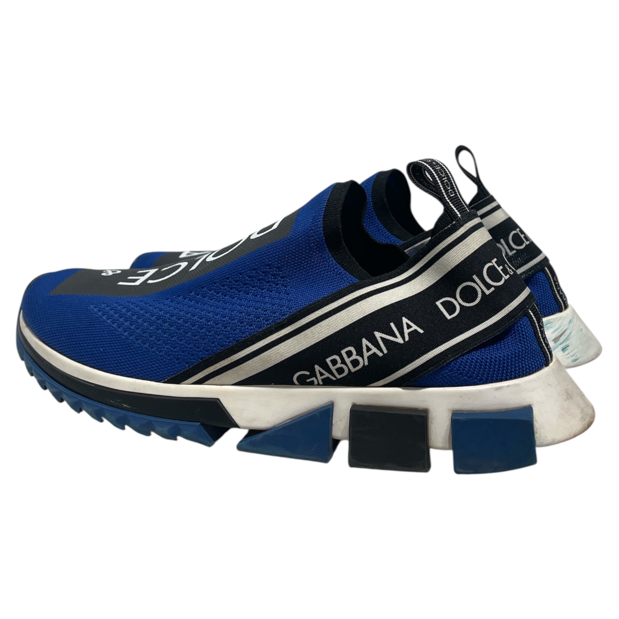 DOLCE&GABBANA/Low-Sneakers/US 11.5/Cotton/BLU/sorrento sneaker view 2