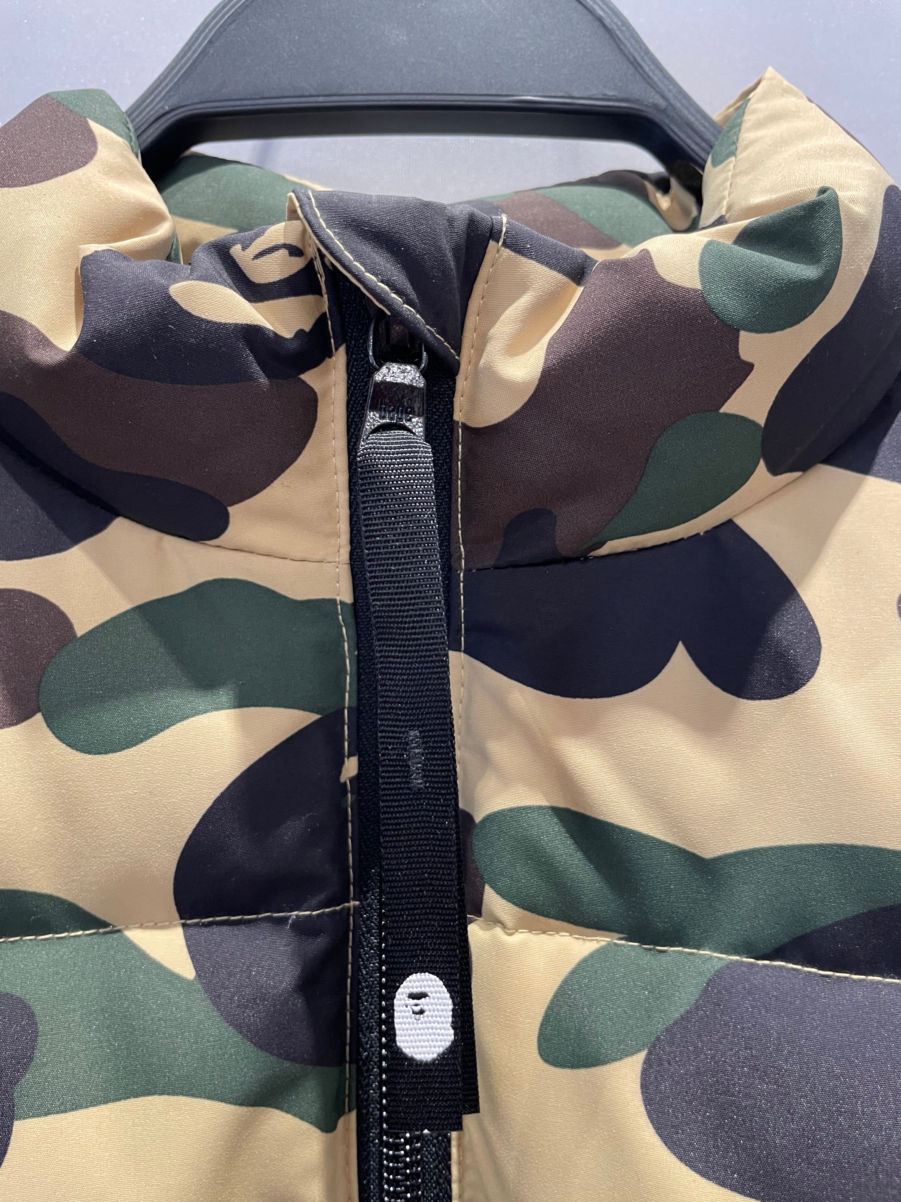 BAPE STA!/Puffer Jkt/XS/Nylon/GRN/Camouflage/1ST CAMO DOWN view 4