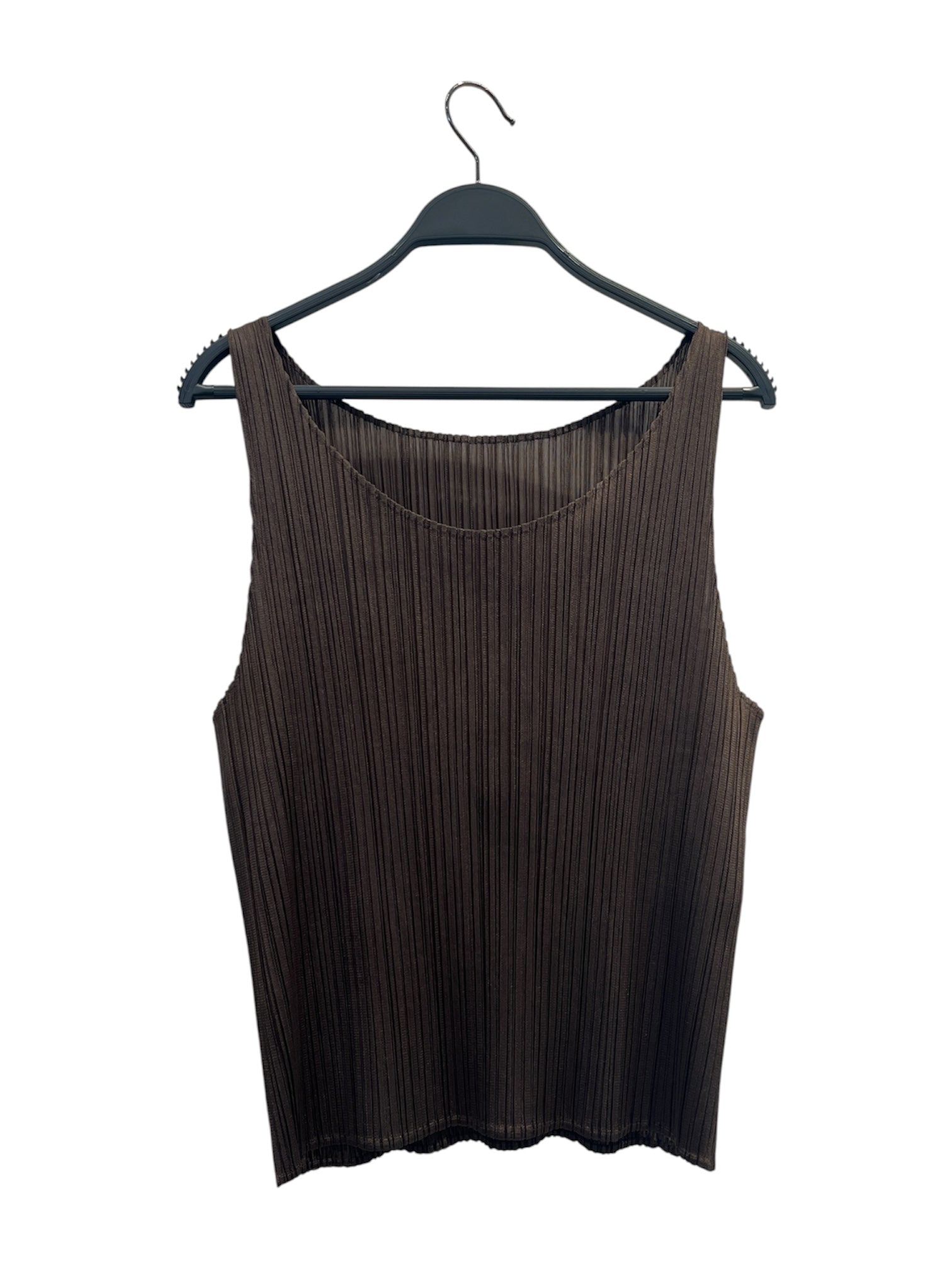 PLEATS PLEASE ISSEY MIYAKE/Blouse/3/Polyester/BRW/TANKTOP view 1