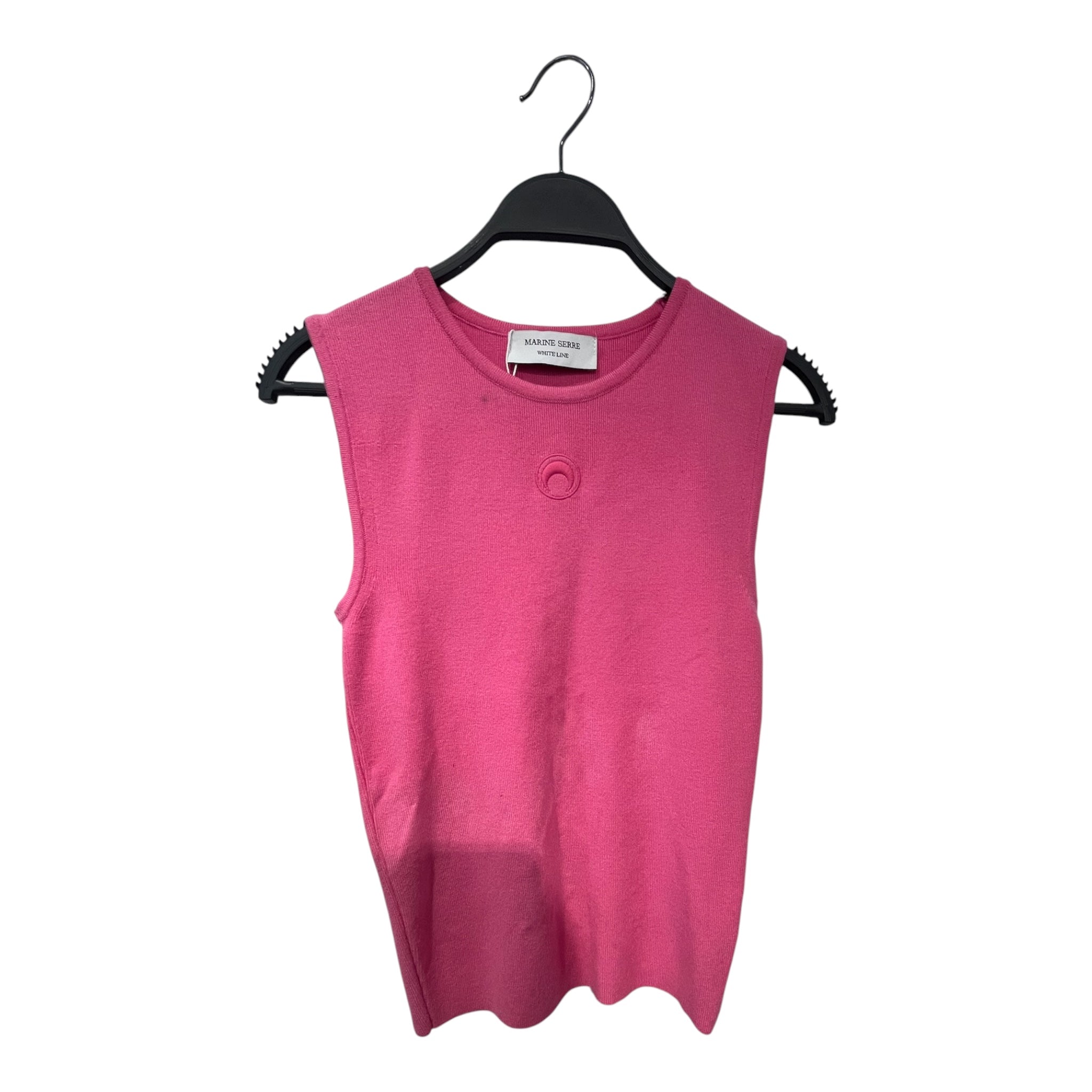 MARINE SERRE/SL Blouse/S/Cotton/PNK/COREKNITTEDTANKTOP view 1