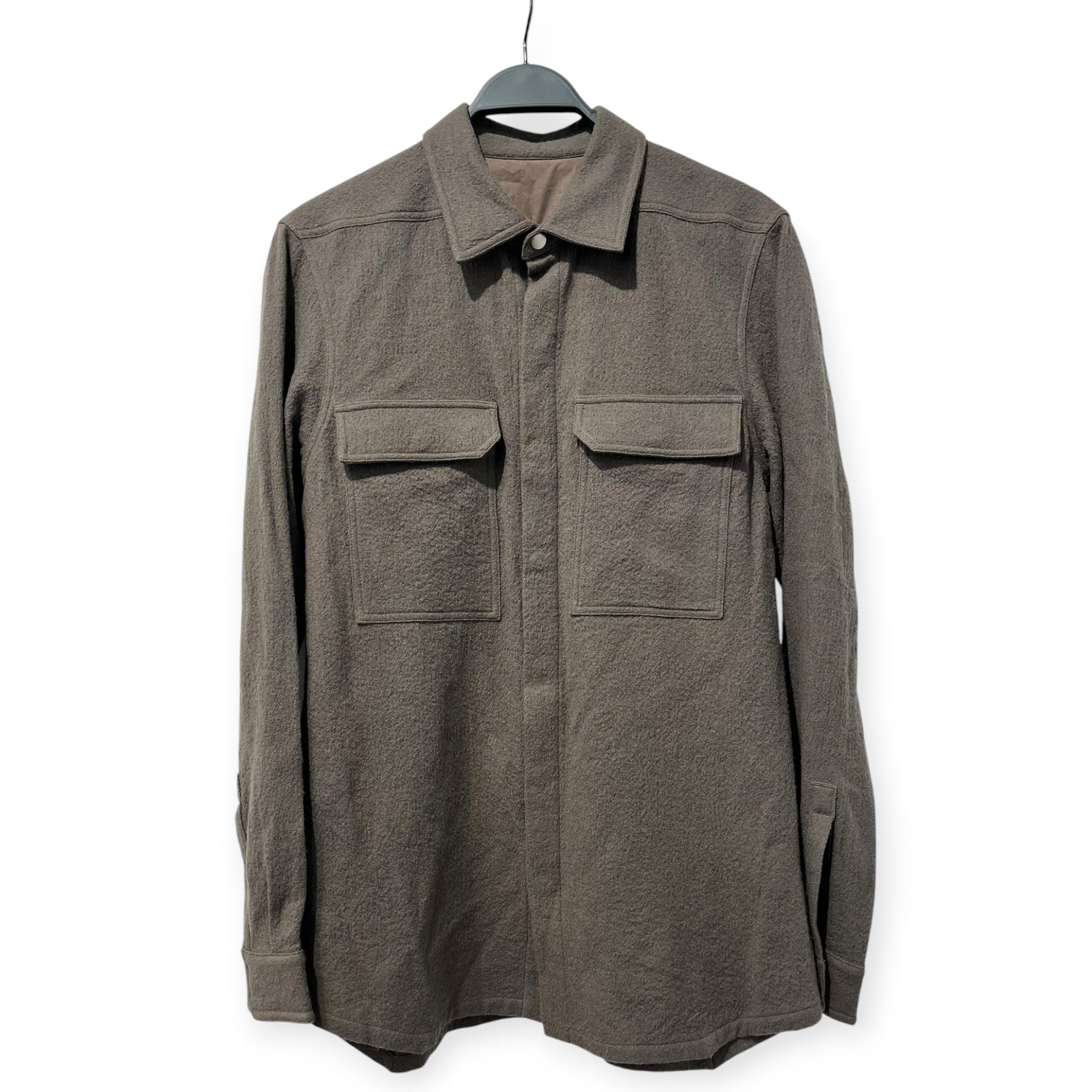 Rick Owens/LS Shirt/34/Wool/BRW/DUST LUXOR FW/23 SHIRT JKT view 1