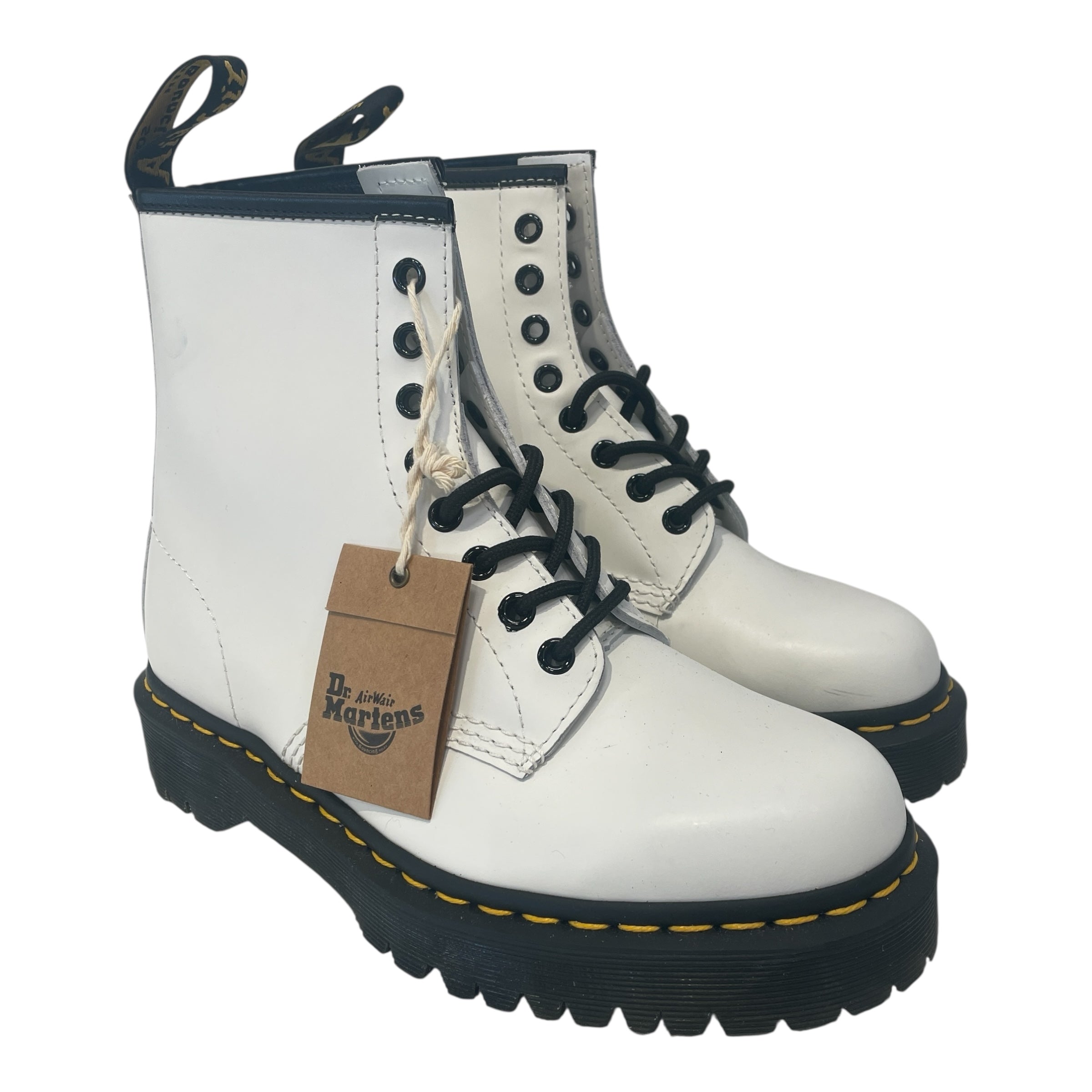 Dr.Martens/Lace Up Boots/US 8/Leather/WHT/ view 1