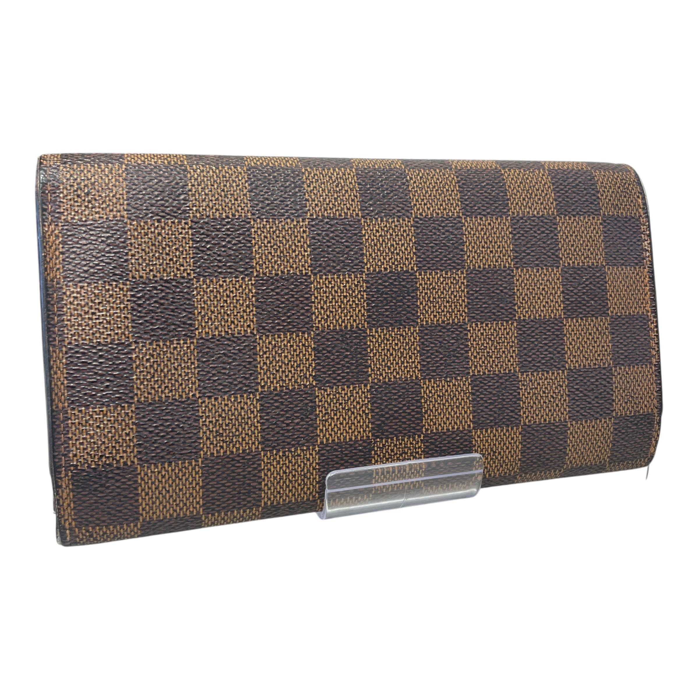 LOUIS VUITTON/Wallet/Monogram/Leather/BRW/L's/Damier Ebenne Sarah Wallet view 2