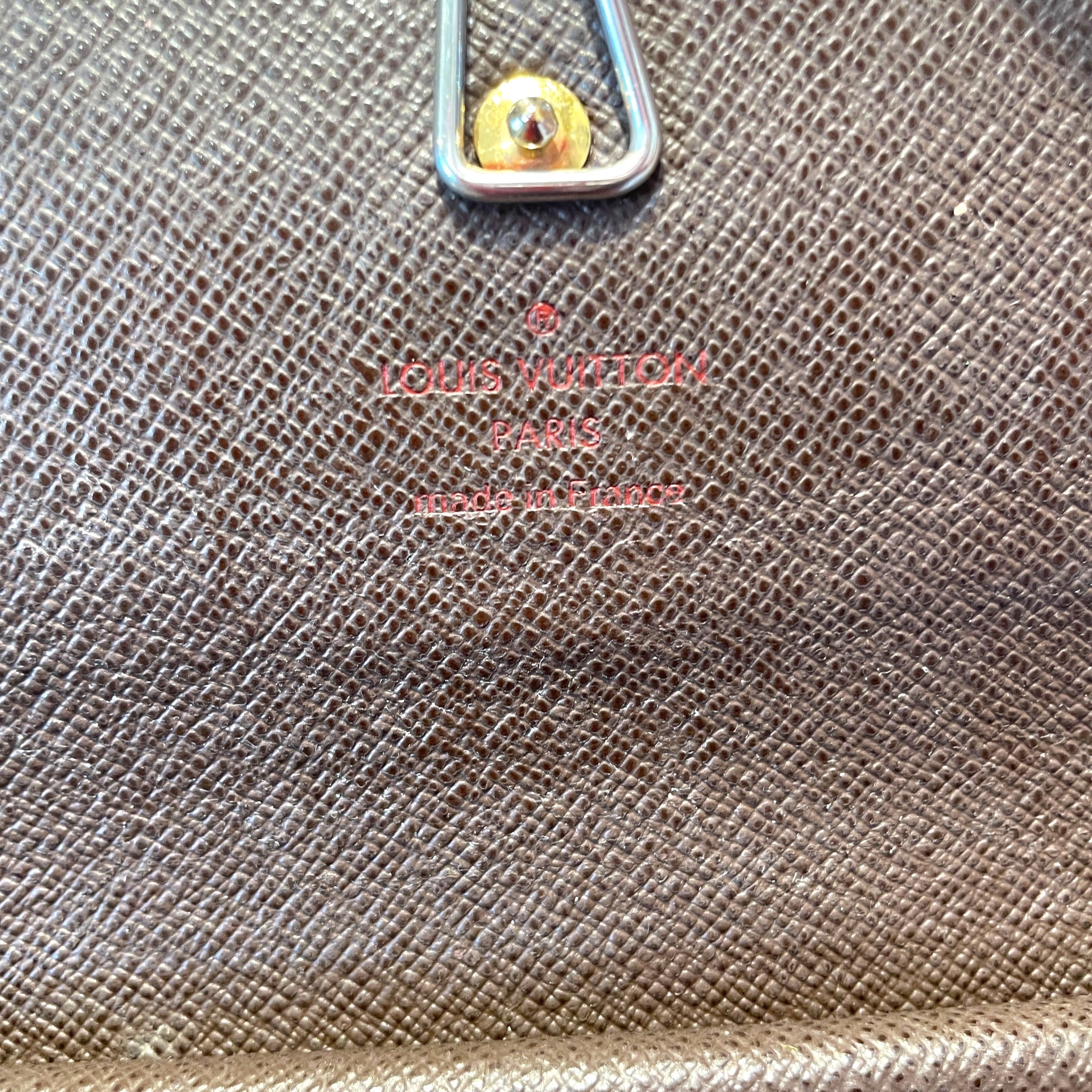 LOUIS VUITTON/Wallet/Monogram/Leather/BRW/L's/Damier Ebenne Sarah Wallet view 6