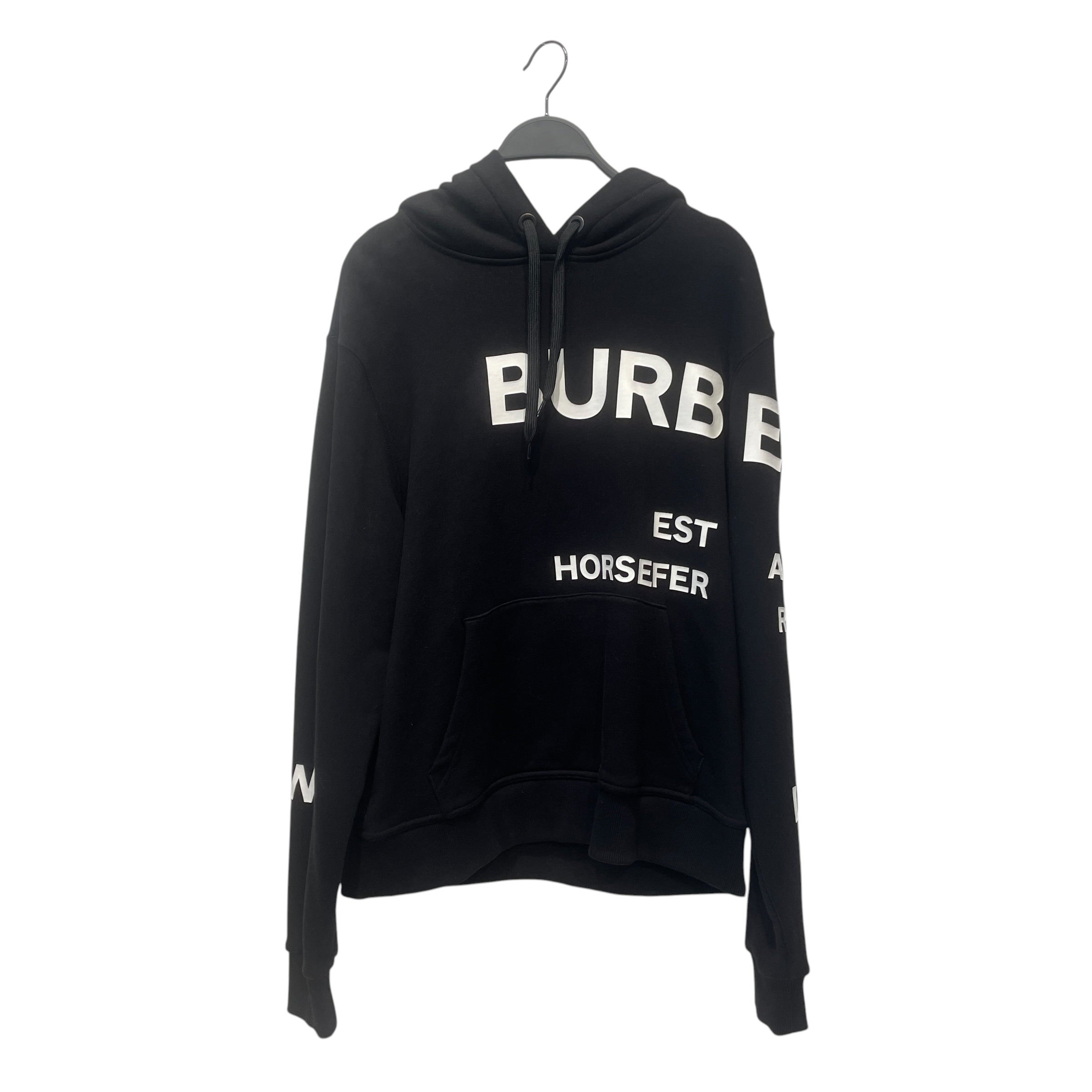 BURBERRY/Hoodie/S/Cotton/BLK/ view 1