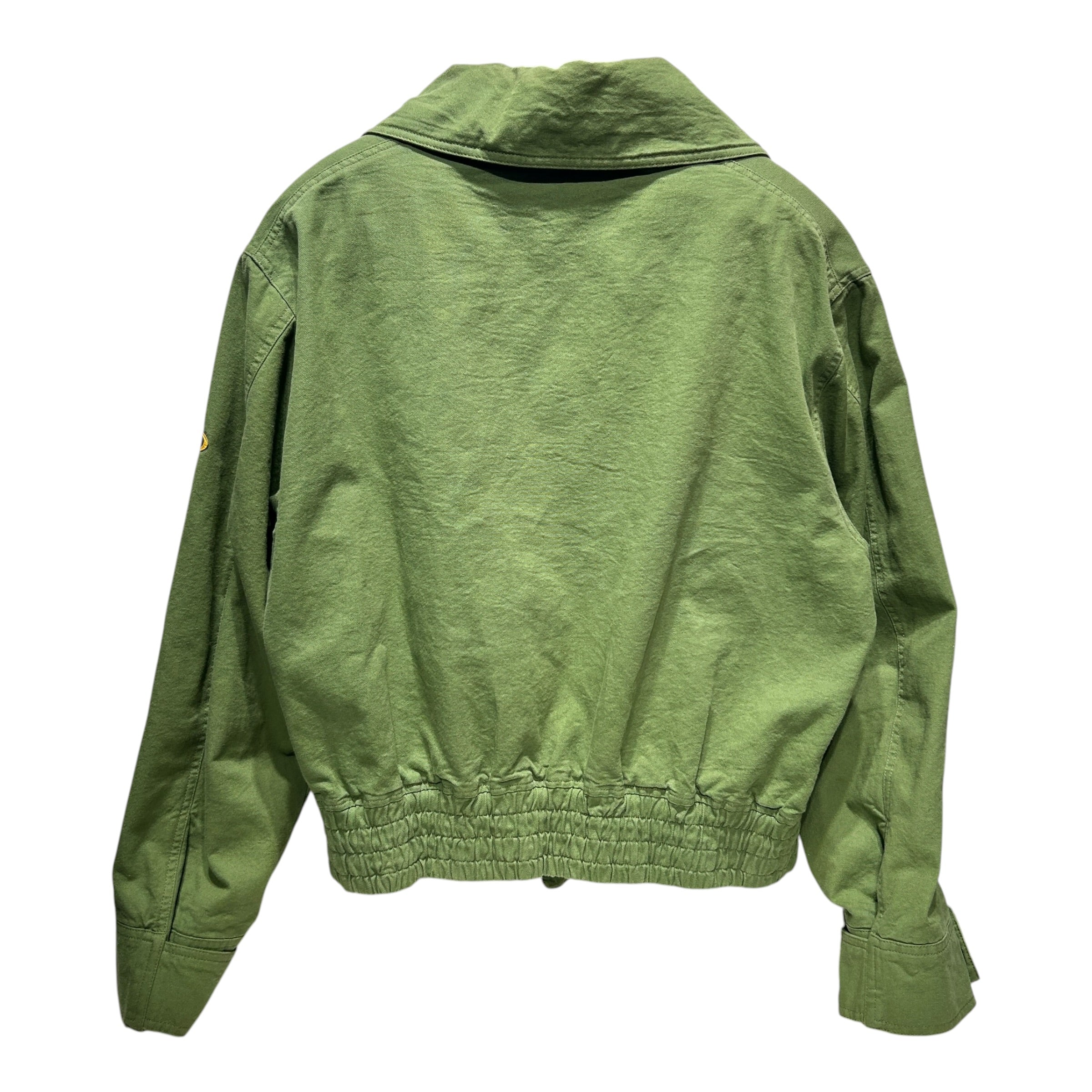 MARTINE ROSE/Blouson/L/Cotton/GRN/GRASS GREEN VELCRO JACKET view 2