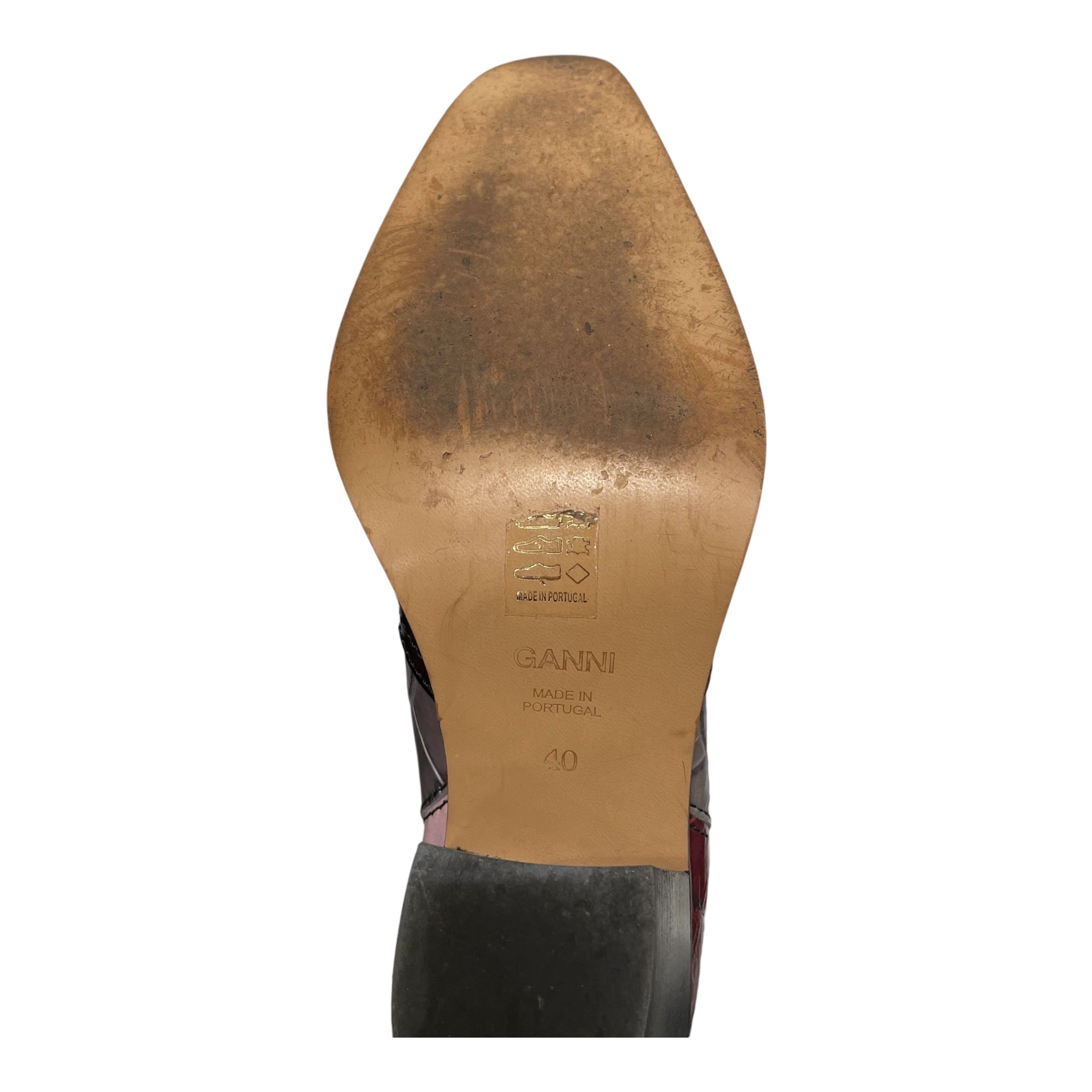 GANNI/Western Boots/EU 40/Border/Leather/MLT/ view 4