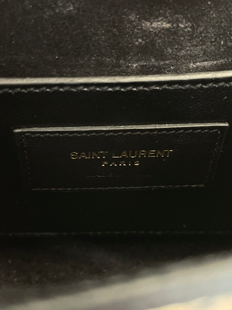 SAINT LAURENT/Cross Body Bag/Leopard/Leather/BEG/