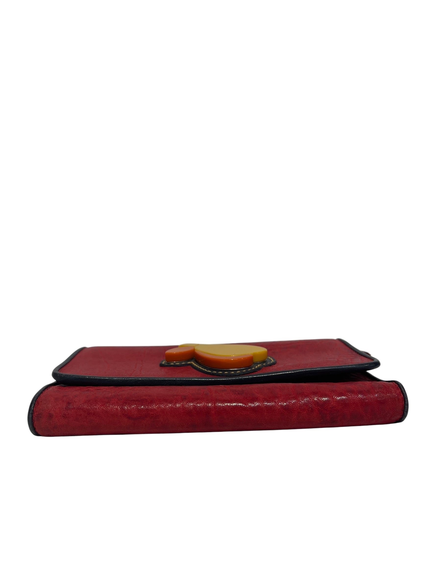 MIU MIU/Bifold Wallet/OS/Leather/RED/ view 3